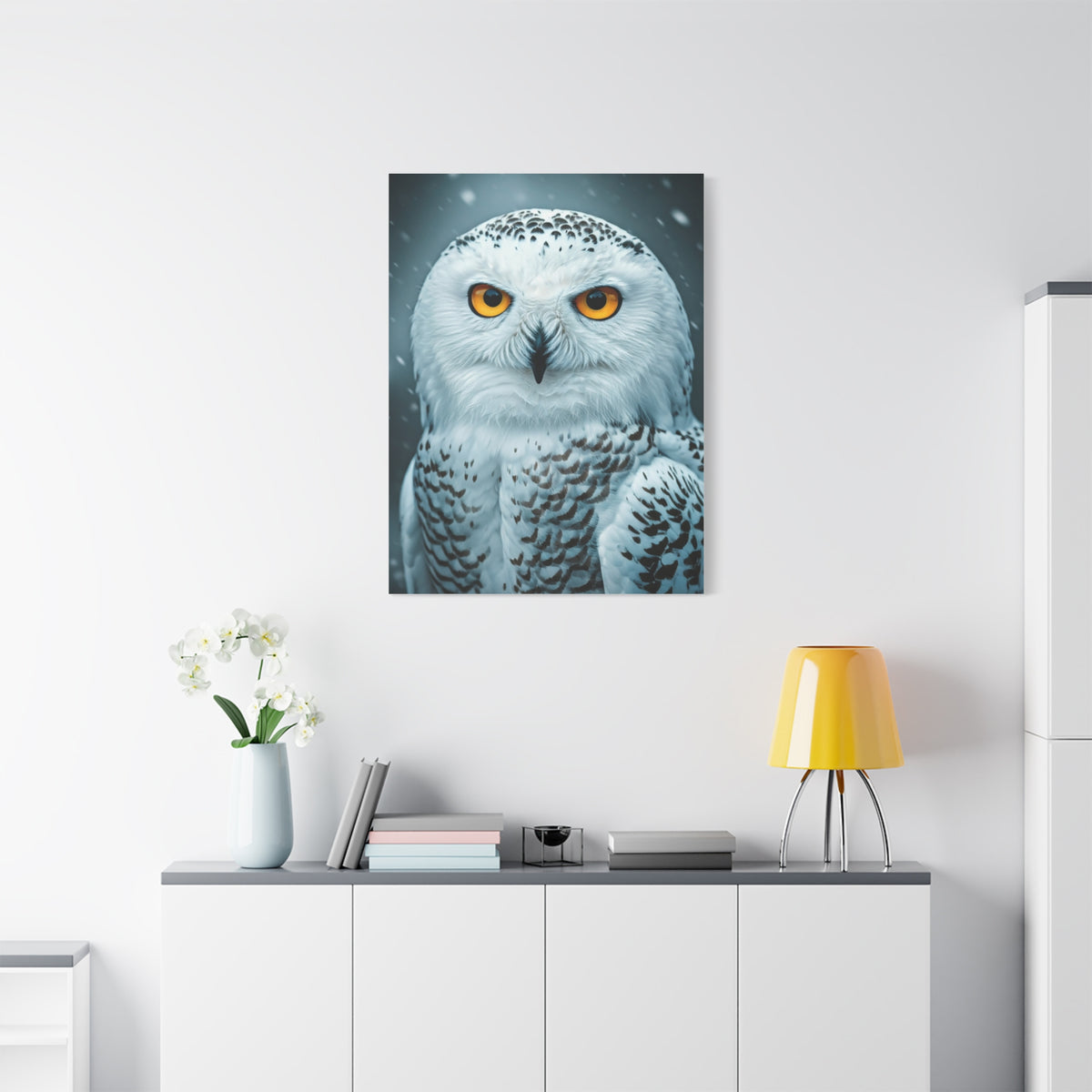 Snowy Owl with Golden Eyes Wall Art & Canvas Prints