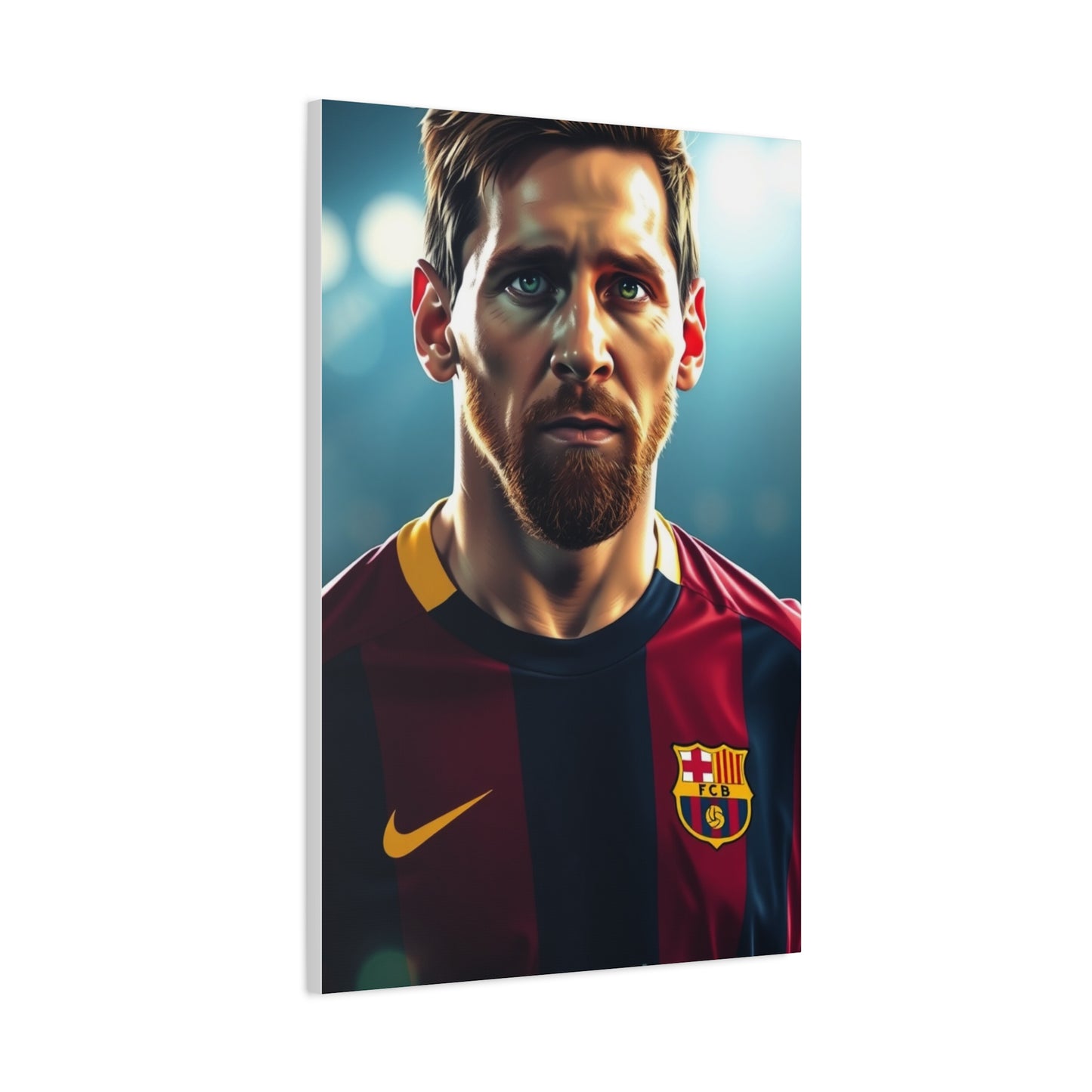 Messi: The Illustrated Icon Canvas Wall Art & Canvas Print