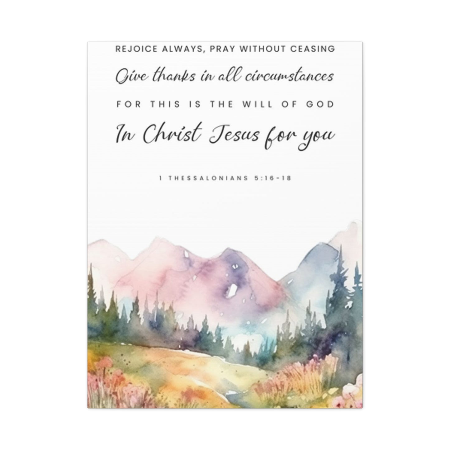 Quotes And Mountain Painting Wall Art & Canvas Prints