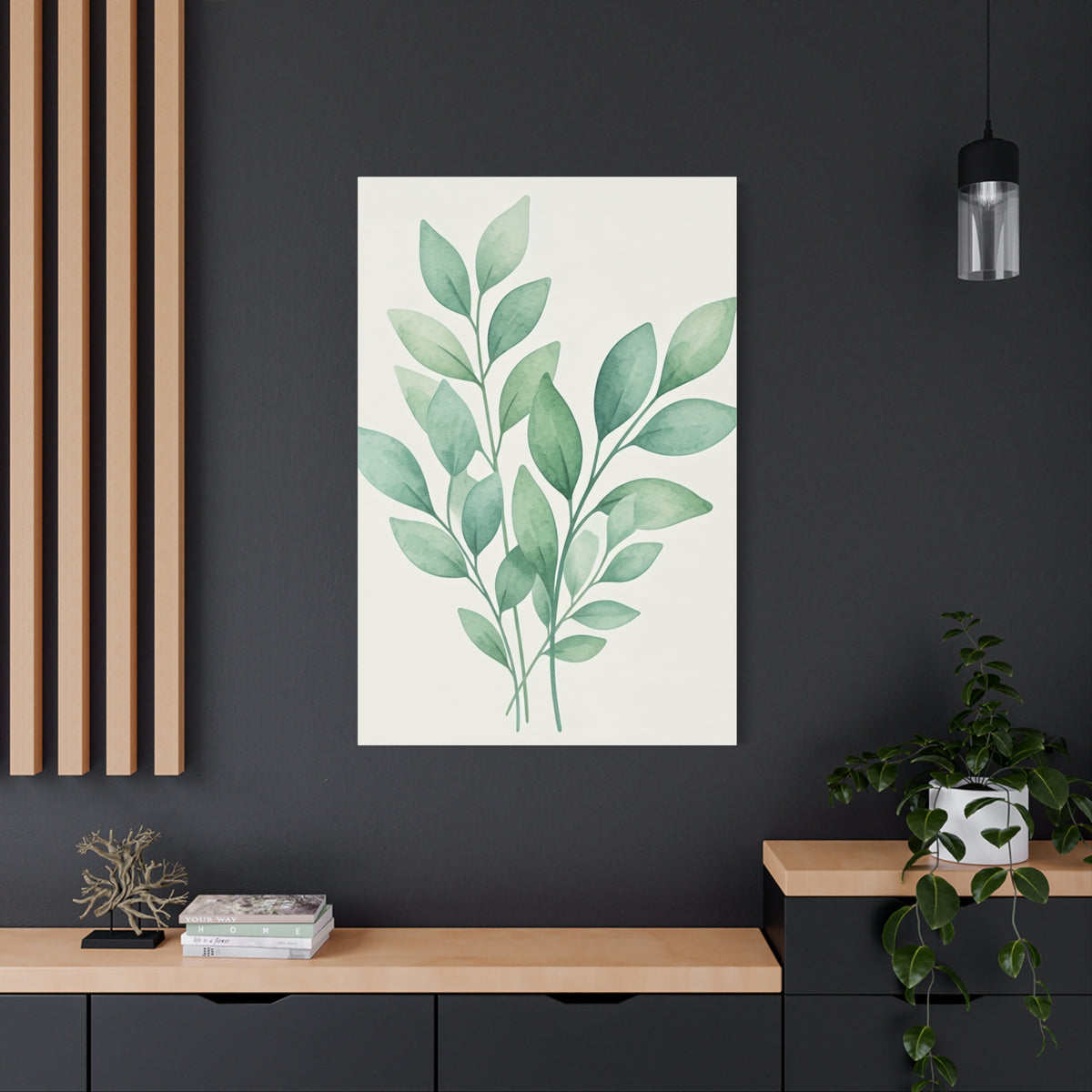 Watercolor Leaf Harmony Wall Art & Canvas Prints
