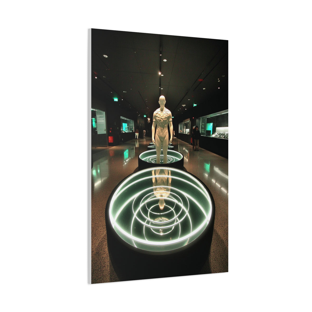Cosmic Core Human Sculpture Wall Art & Canvas Print