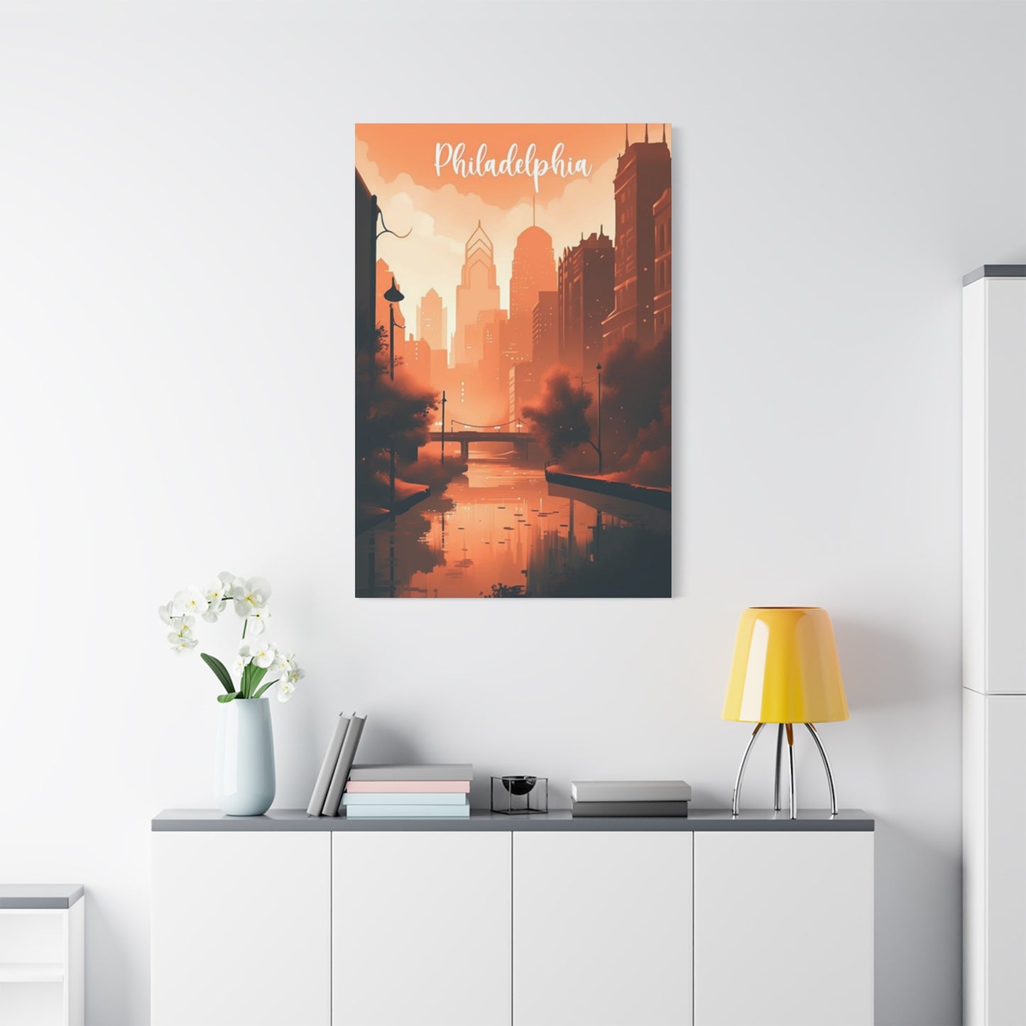 Philadelphia Warm Tone Poster Wall Art & Canvas Prints