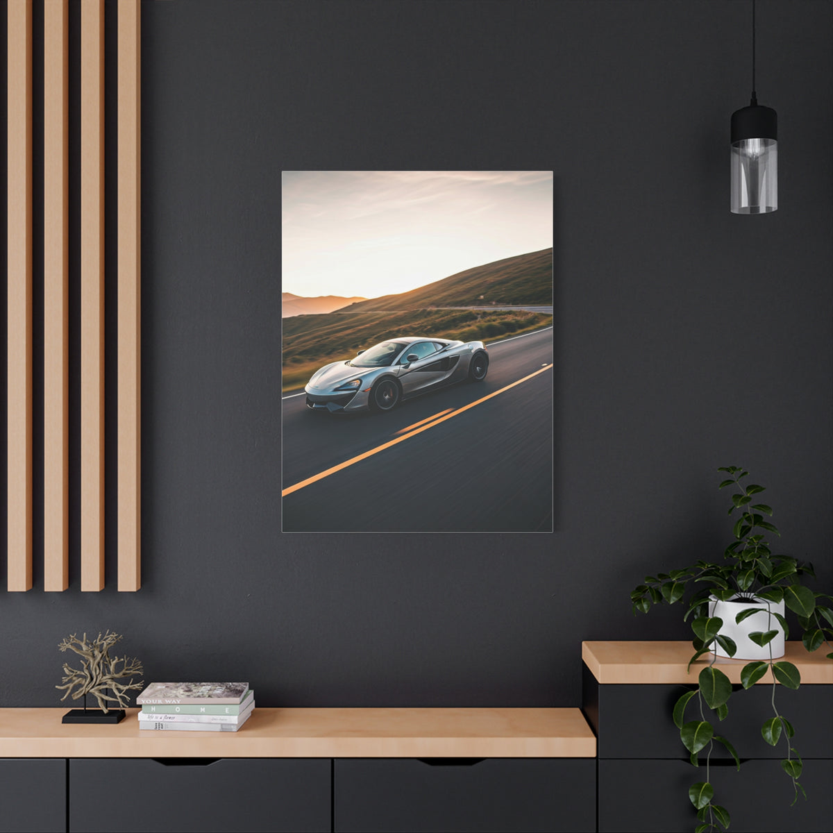 McLaren 570GT Cinematic Mountain Pass Wall Art & Canvas Prints