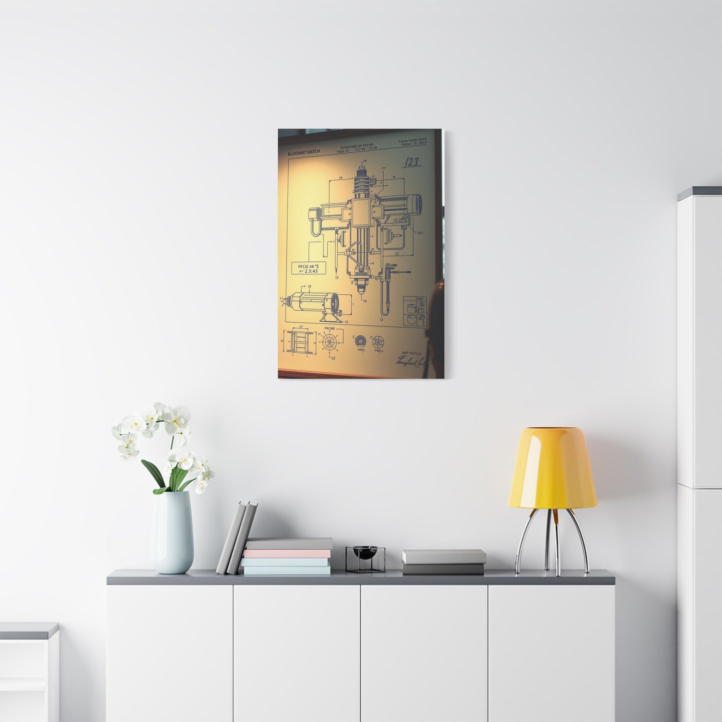 Blueprint & Patent Sketches Art Supreme Canvas Wall Art & Canvas Print