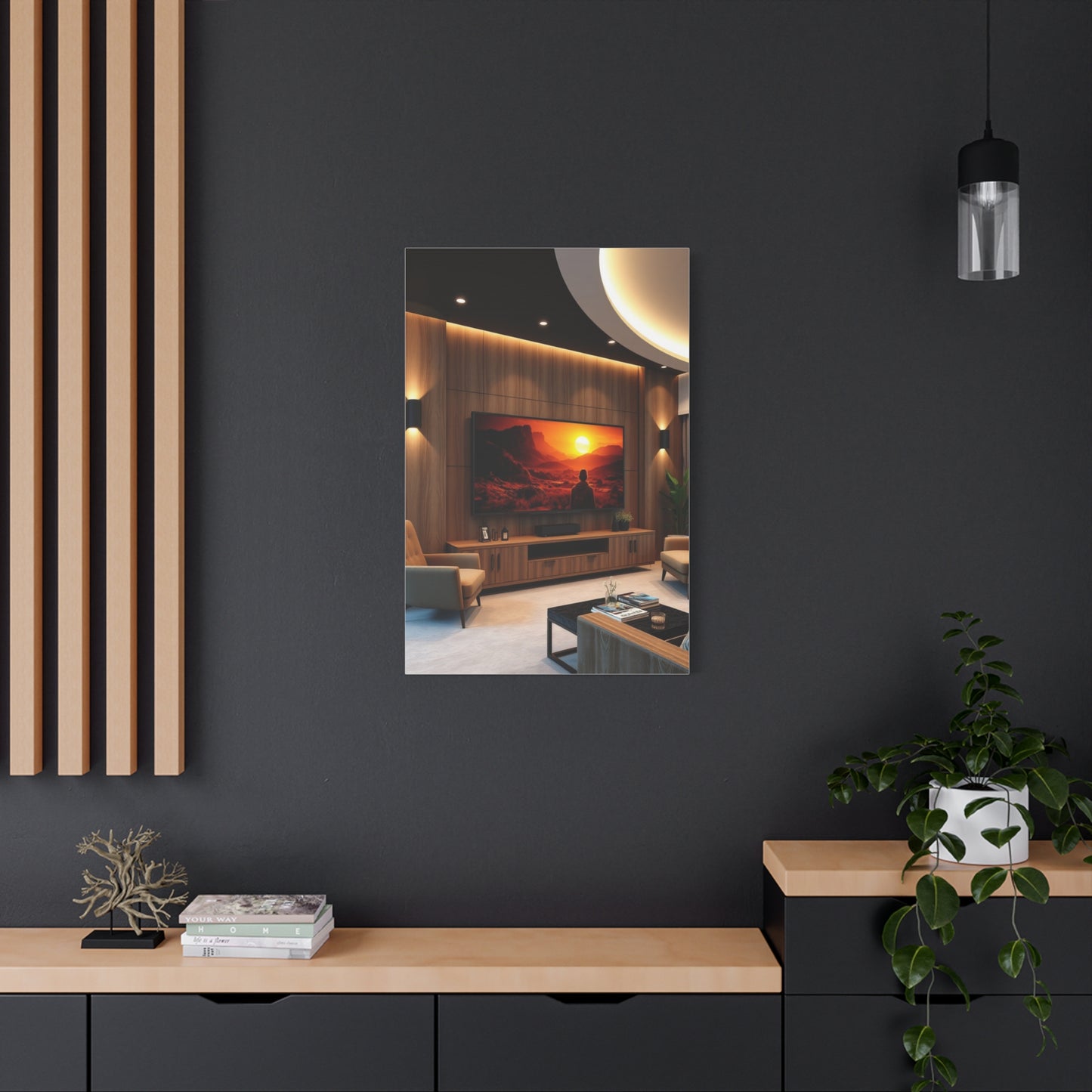 Home Theatre Decor Art Luxury Canvas Wall Art & Canvas Print