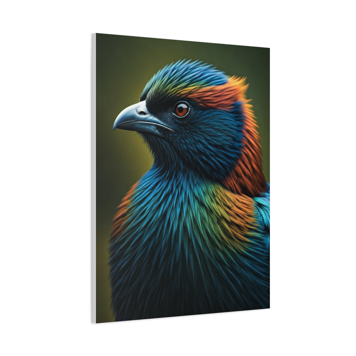 Vibrant Jewel-Toned Bird Portrait Wall Art & Canvas Prints