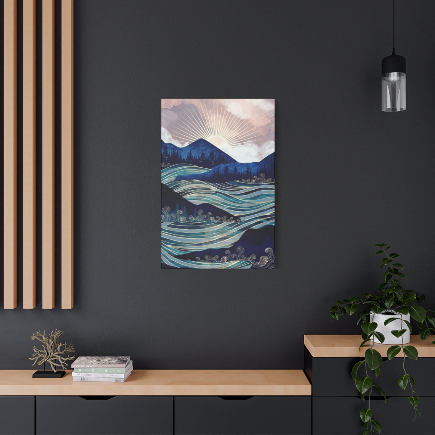 Rising Sun and Ocean Wall Art & Canvas Prints