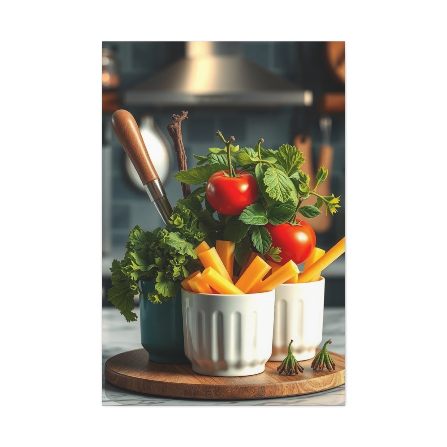 Gastronomic Elegance Canvas