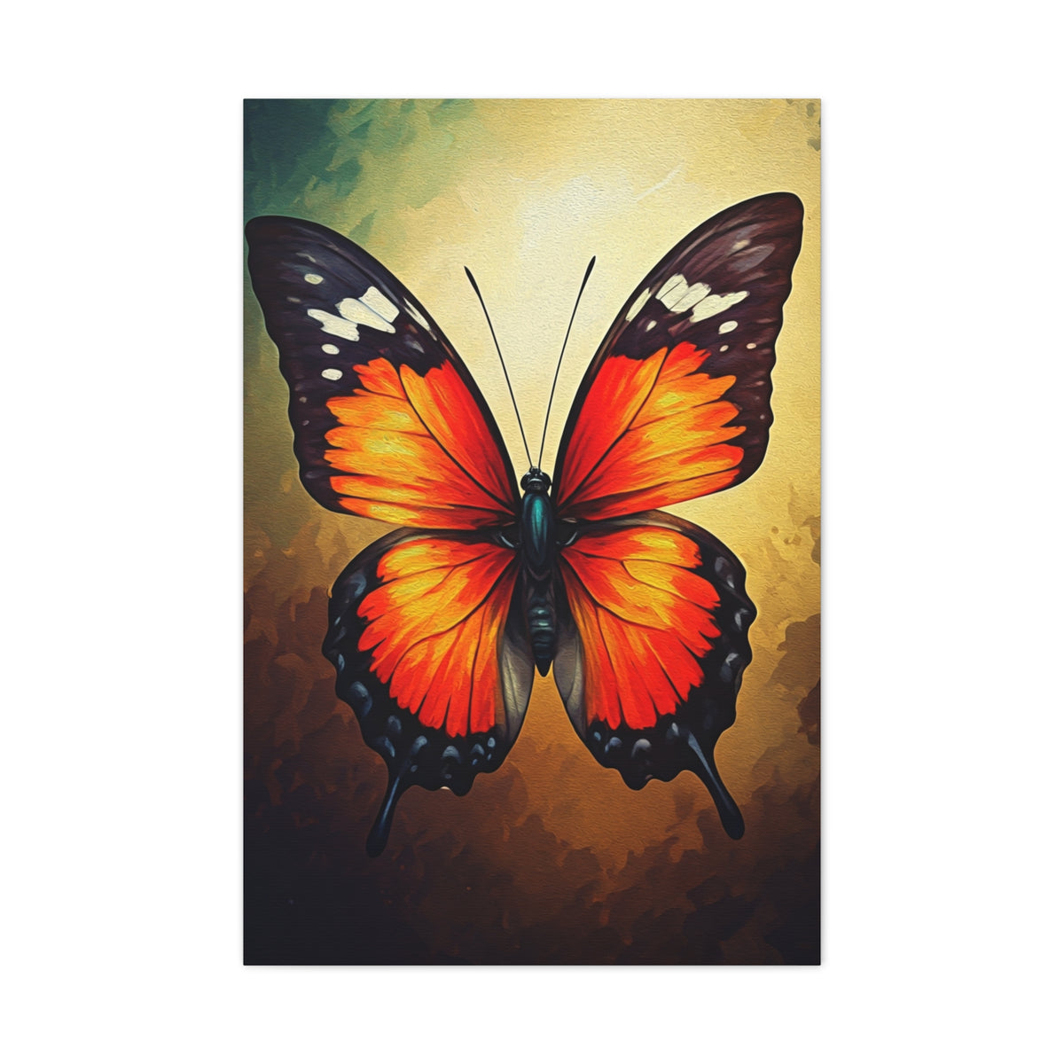Golden Glow Butterfly Artwork Wall Art & Canvas Prints