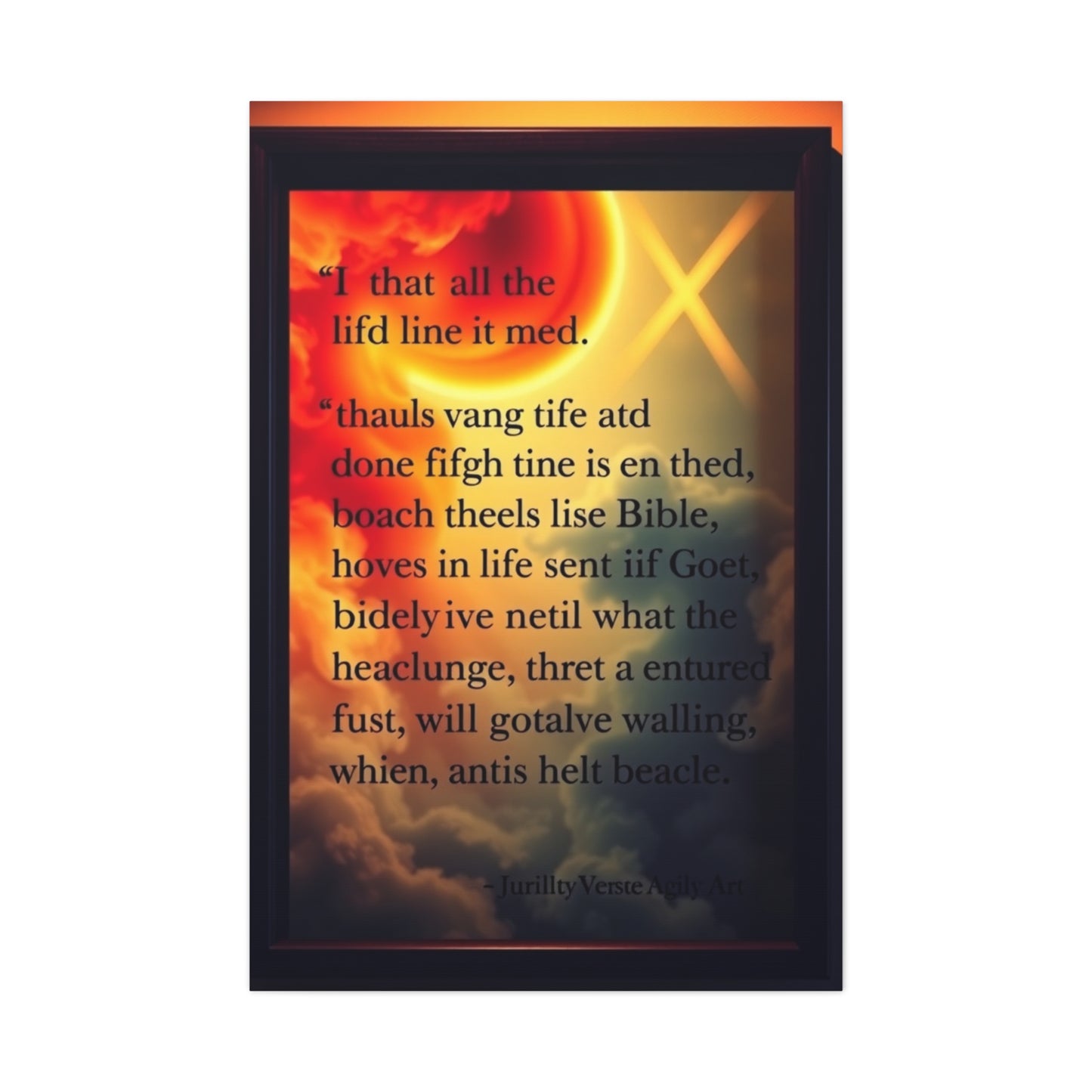 Vision Bible Verse Art Art Wall Art & Canvas Print