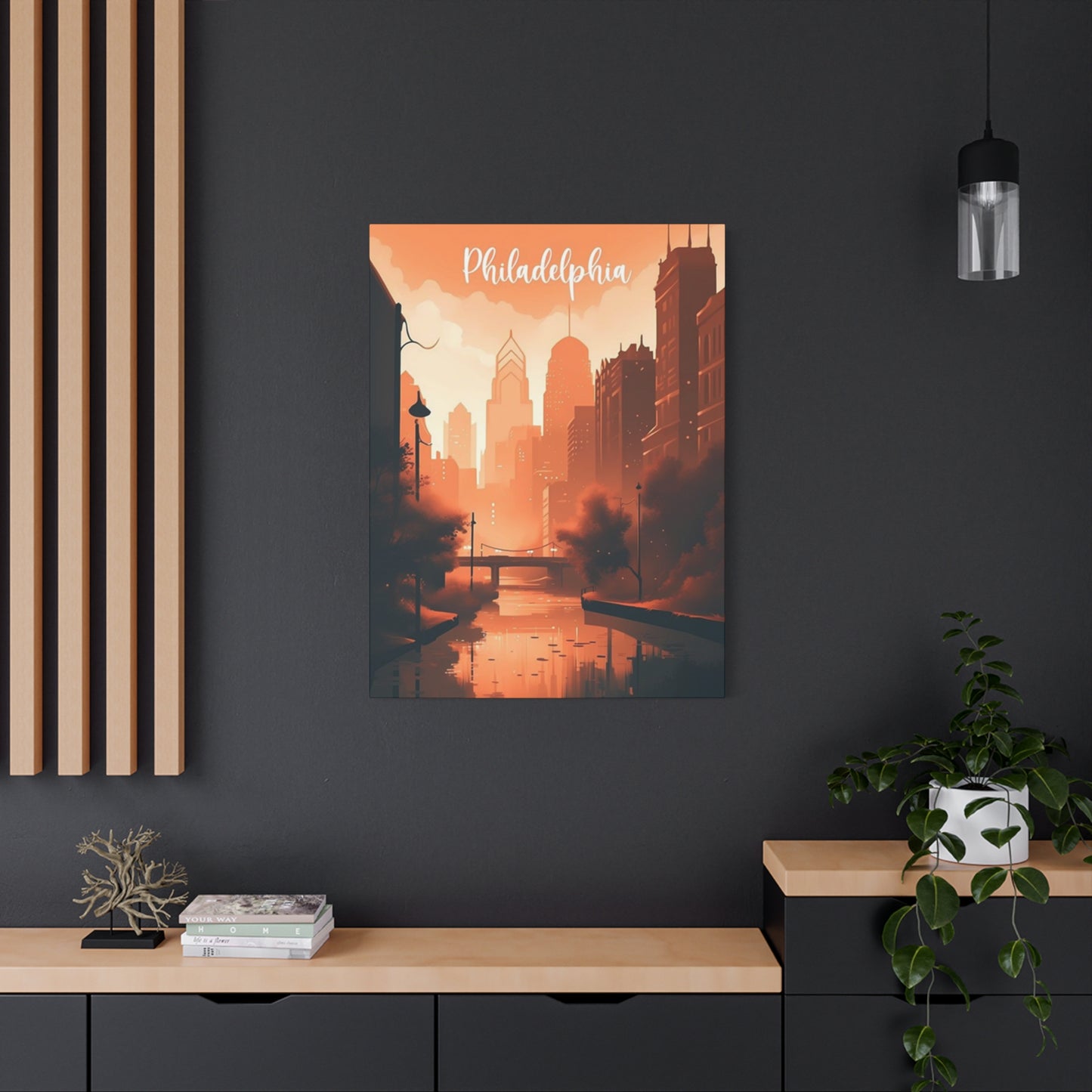 Philadelphia Warm Tone Poster Wall Art & Canvas Prints