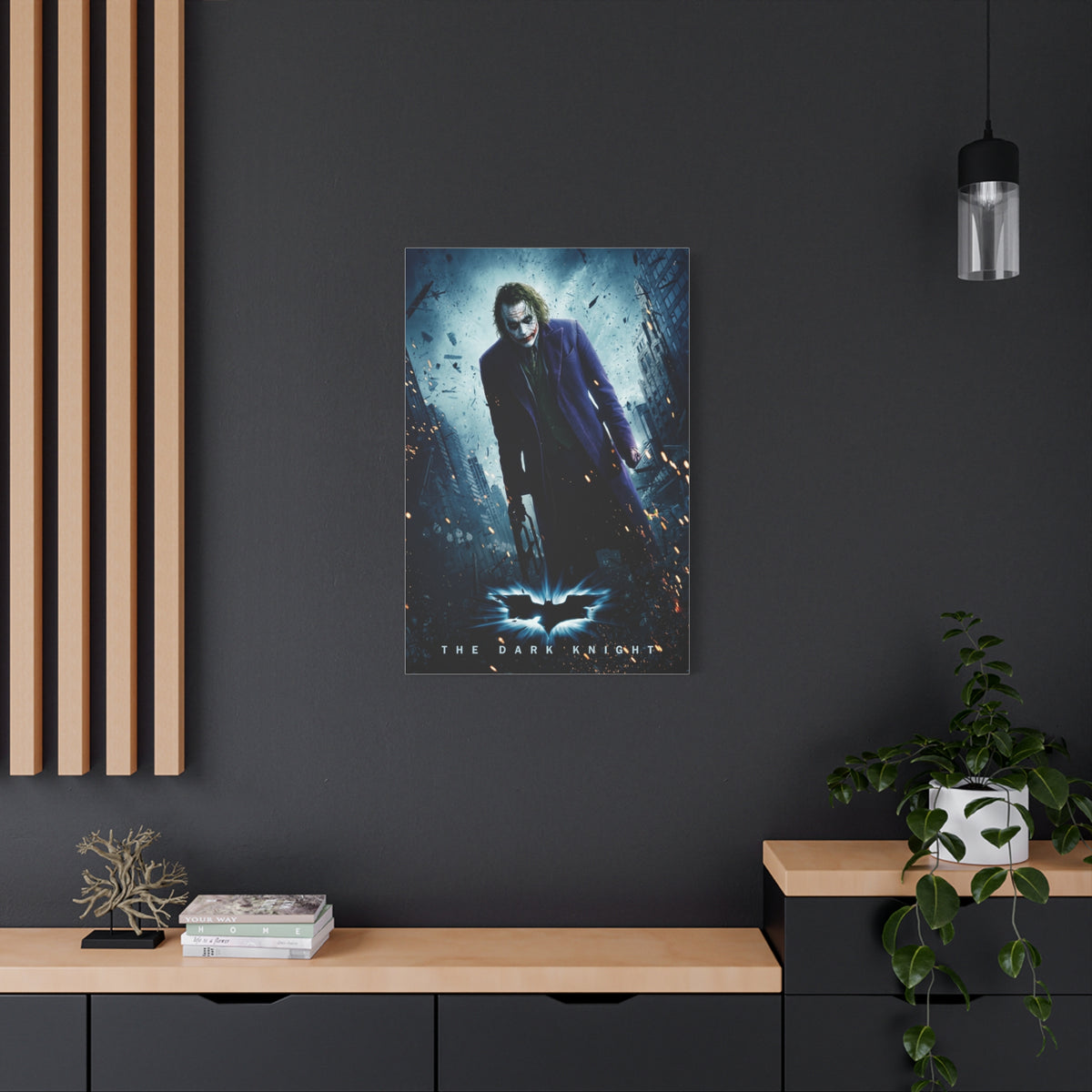 The Dark Knight The Joker Movie Poster Wall Art & Canvas Print