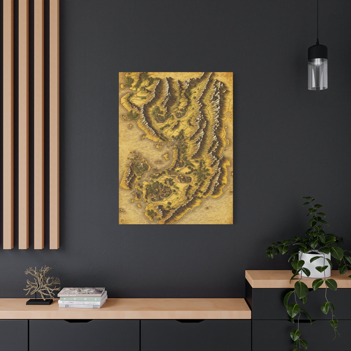 Ancient Realm Map Wall Art & Canvas Prints