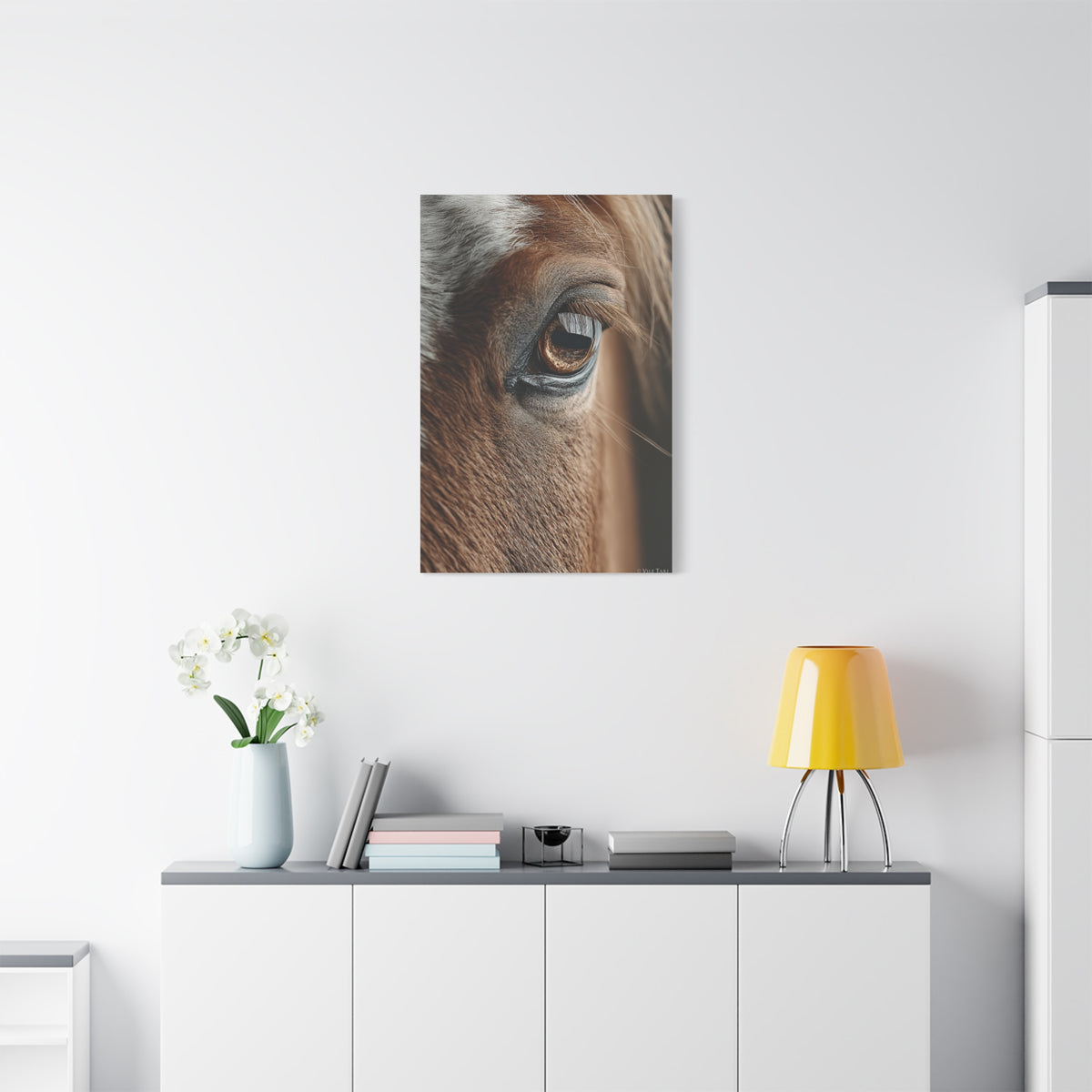 Horse Eye Macro Emotional Detail Wall Art & Canvas Print