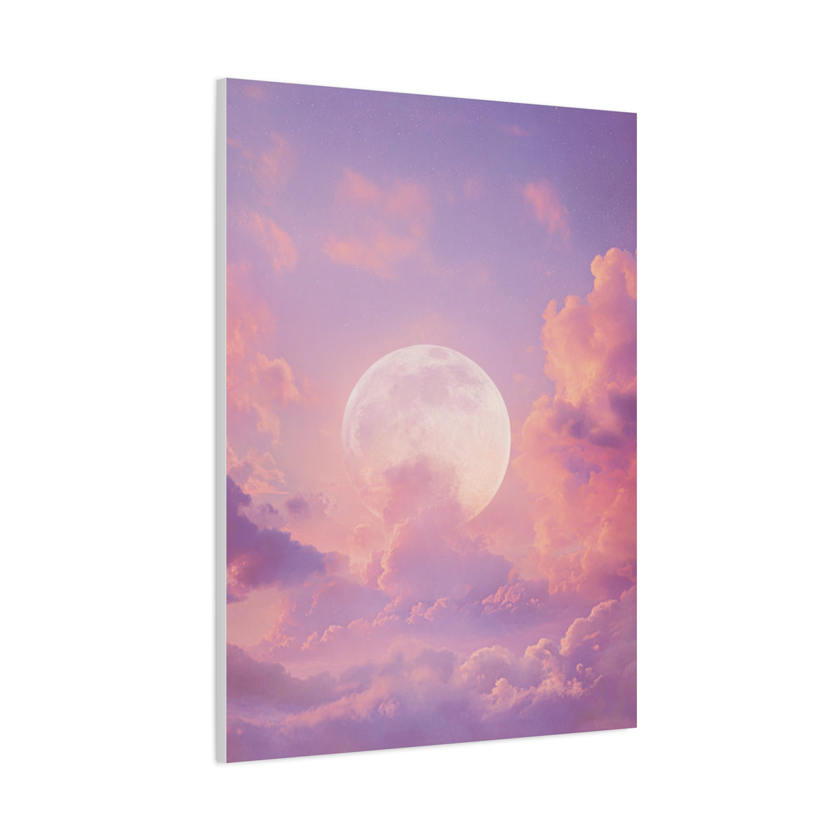 Dreamy Celestial Moon Clouds Wall Art & Canvas Print