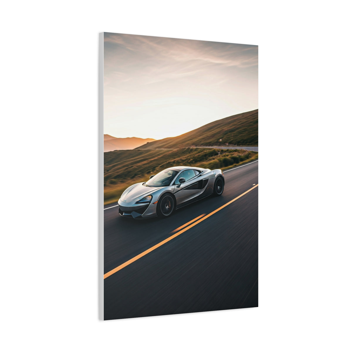 McLaren 570GT Cinematic Mountain Pass Wall Art & Canvas Prints