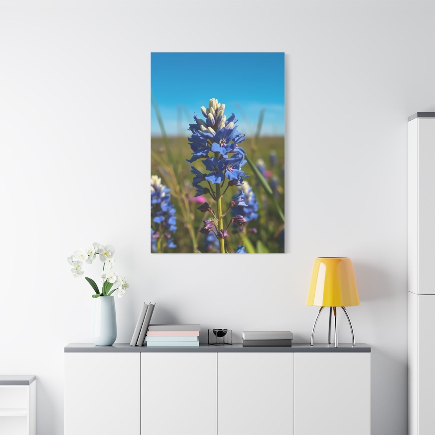 Bluebonnet Flower Art Supreme Canvas Gallery Wall Art & Canvas Print
