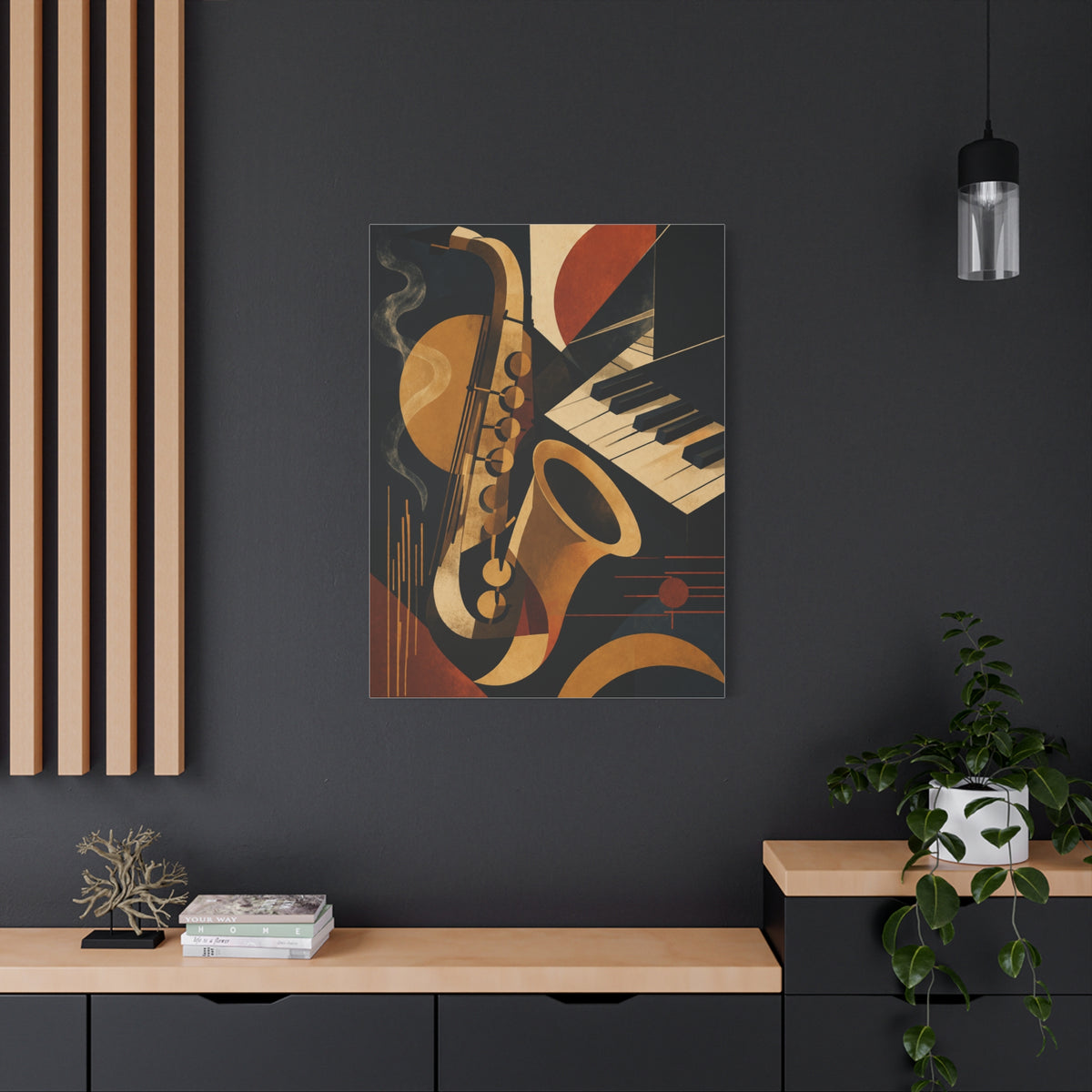 Abstract Jazz Composition Wall Art & Canvas Print