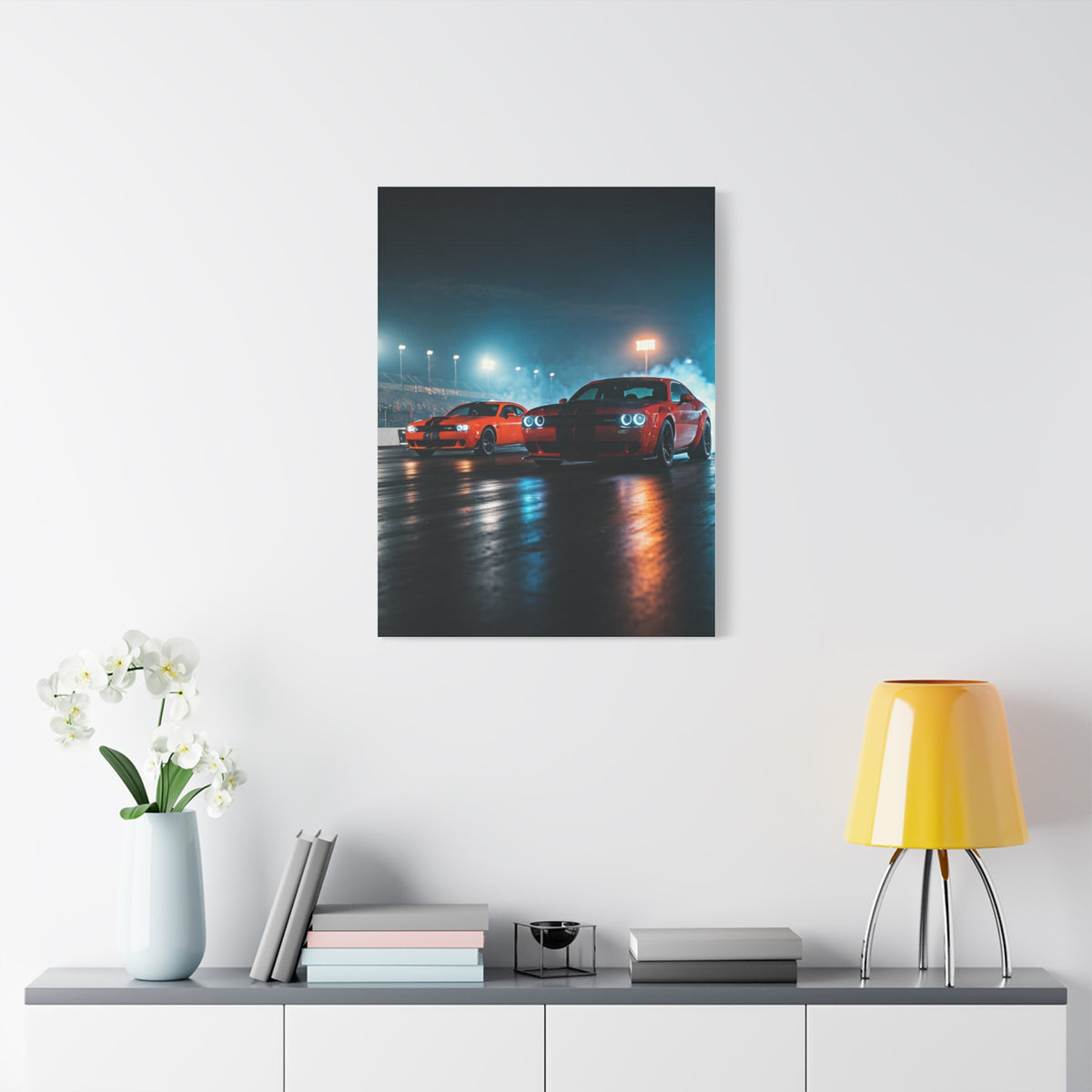 Midnight Pre-Launch Showdown – Hellcat Redeye vs Demon 170 Wall Art & Canvas Prints
