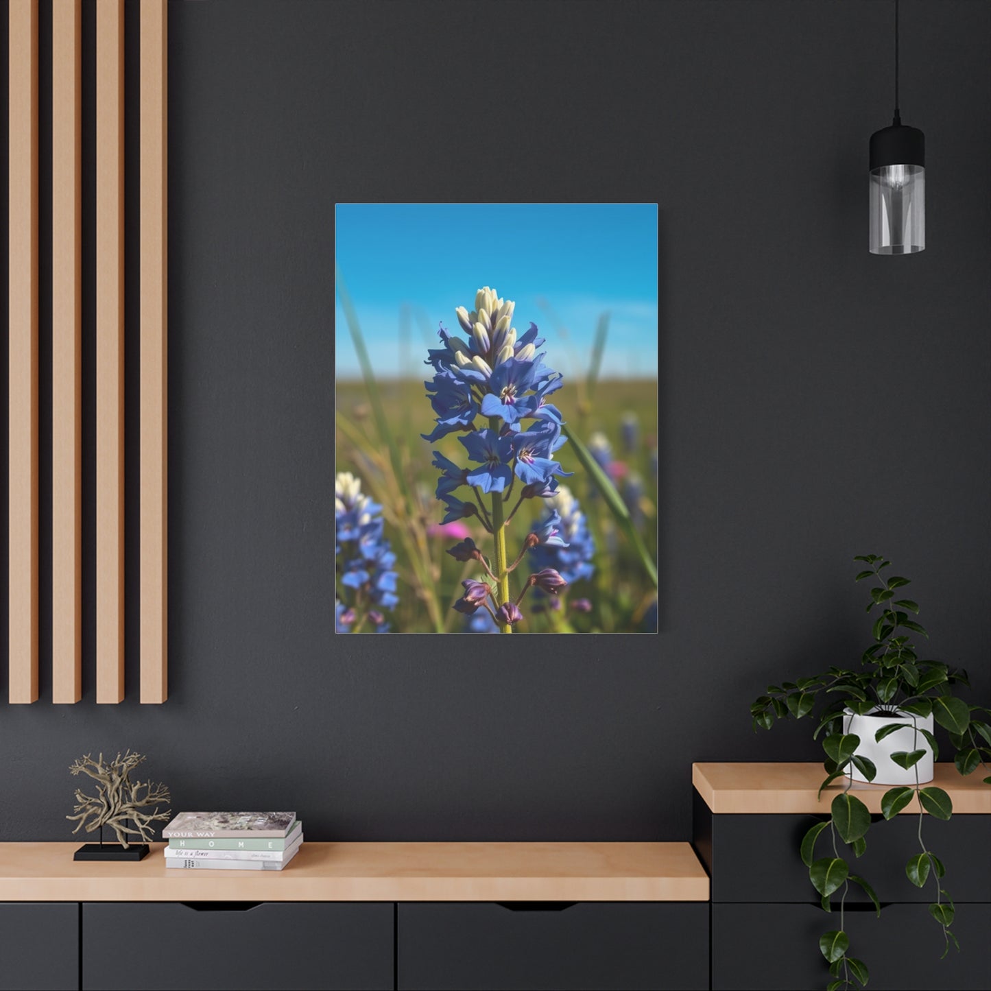 Bluebonnet Flower Art Supreme Canvas Gallery Wall Art & Canvas Print
