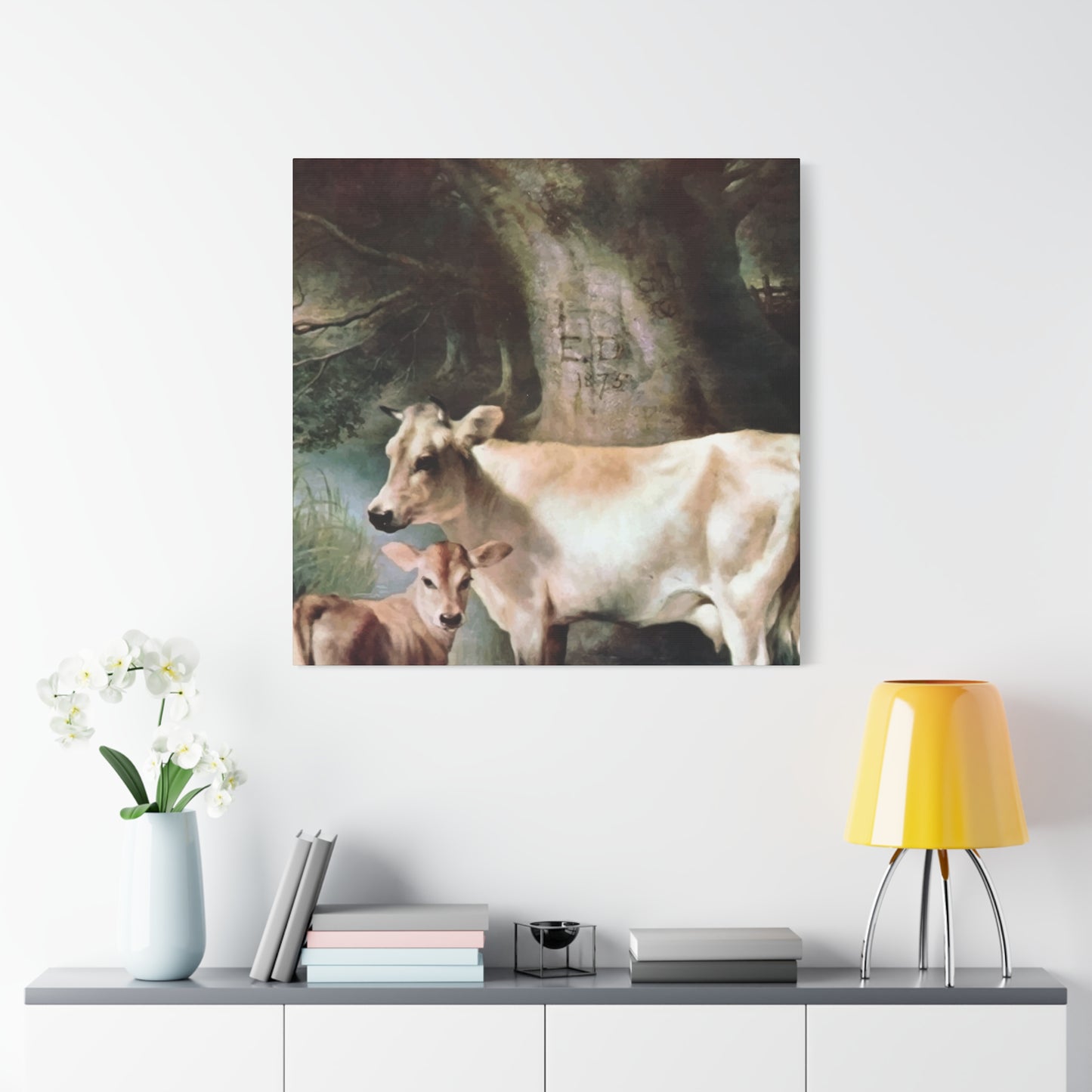 Aesthetic Cow Wall Art & Canvas Prints