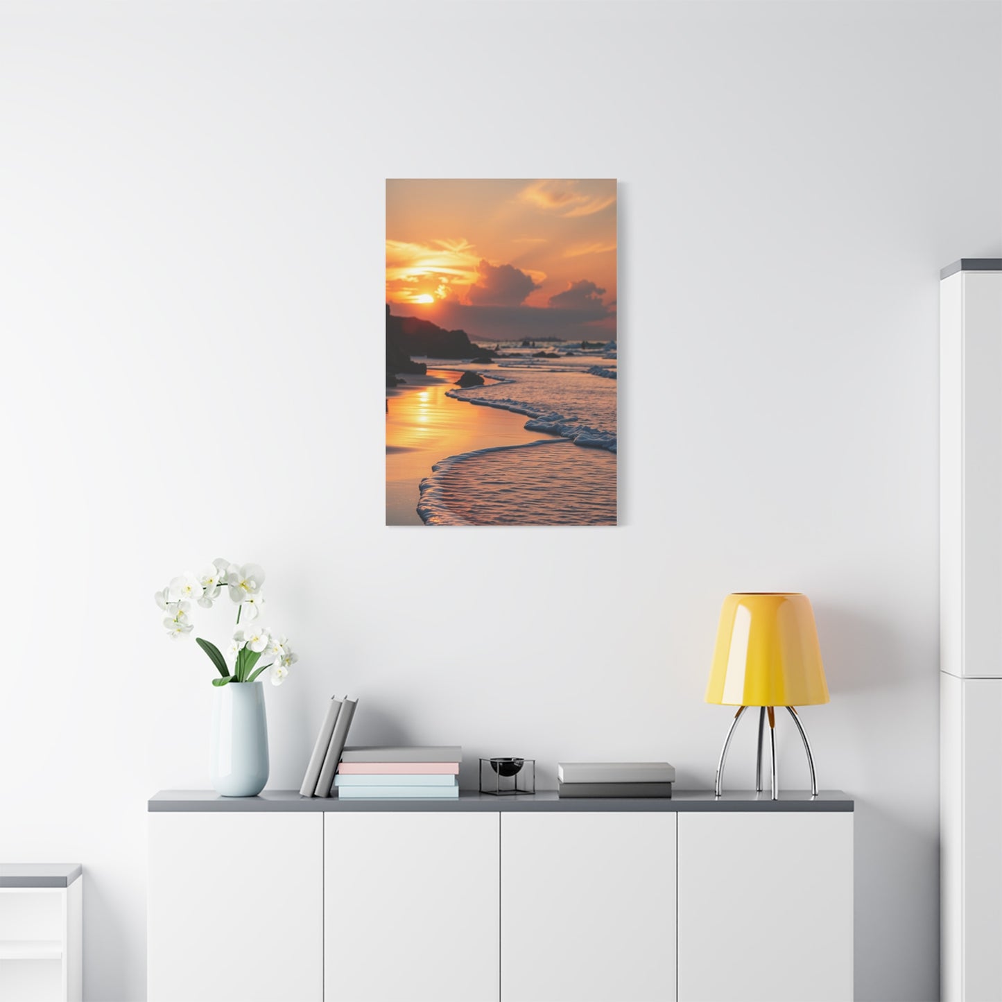 Collection Beach Sunrise and Sunset Art Wall Art & Canvas Print