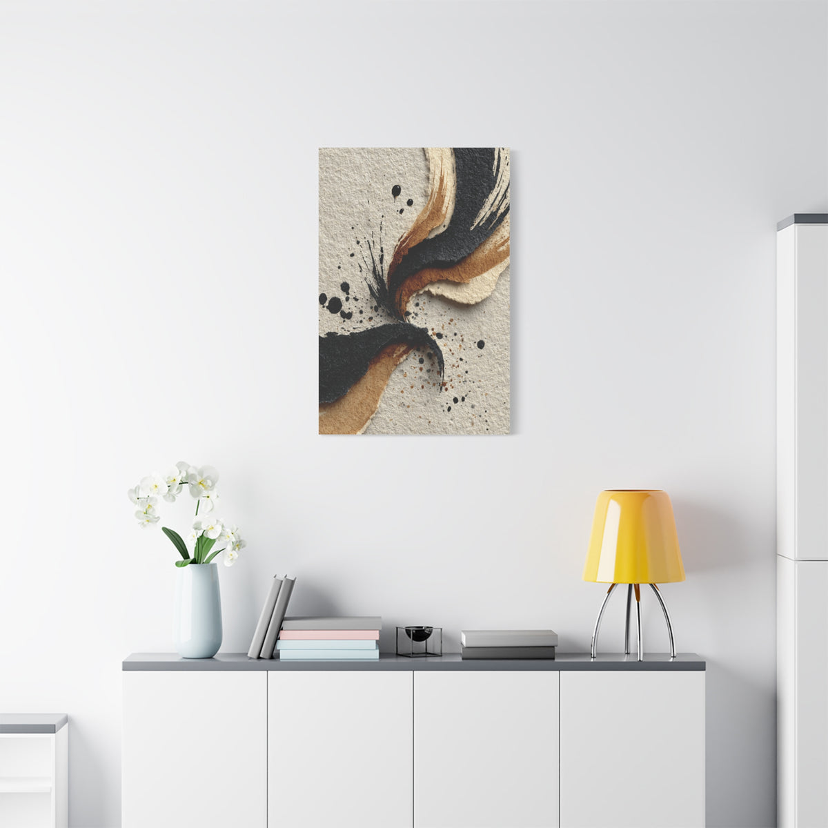Abstract Ink Flow Composition Wall Art & Canvas Print