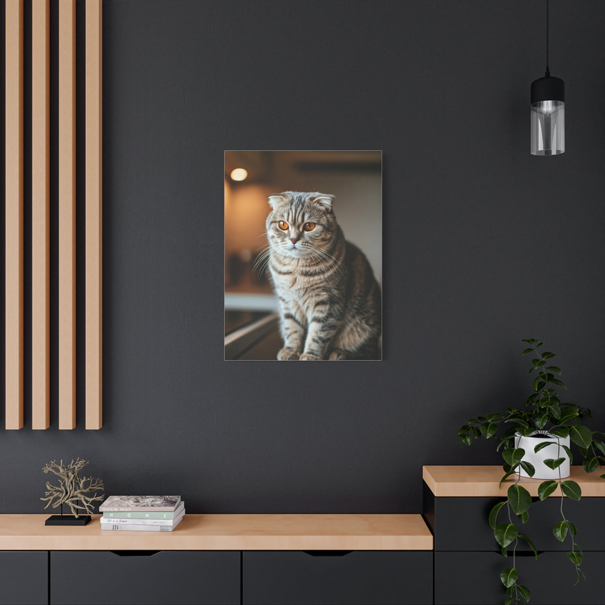 Scottish Fold Tabby Cat Wall Art & Canvas Prints