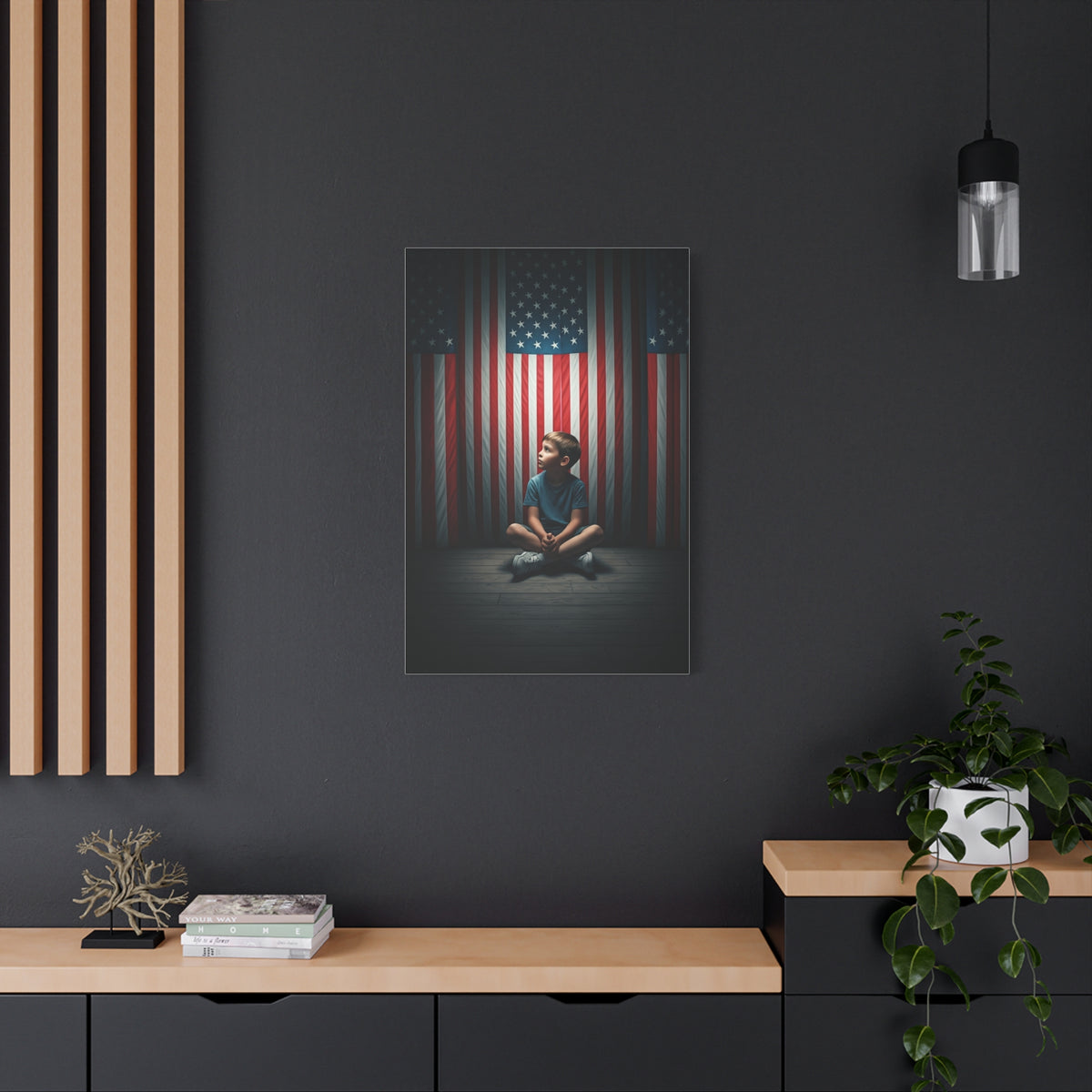 Quiet Sacrifice Beneath the Stars and Stripes Wall Art & Canvas Prints