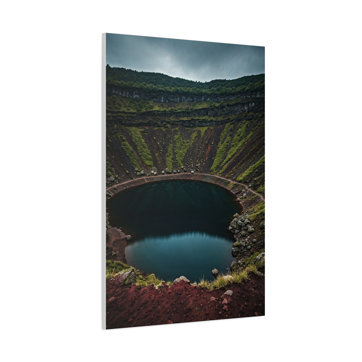 Volcanic Crater Lake Wall Art & Canvas Prints