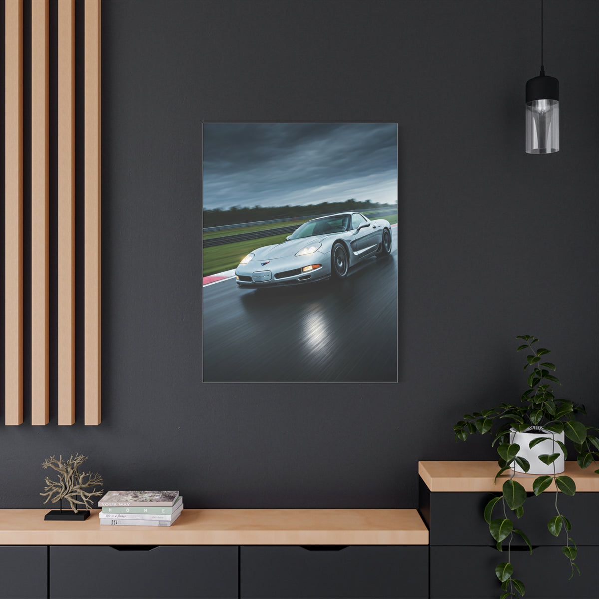 2001 Chevrolet Corvette C5 Z06 Wet Track Performance Wall Art & Canvas Prints