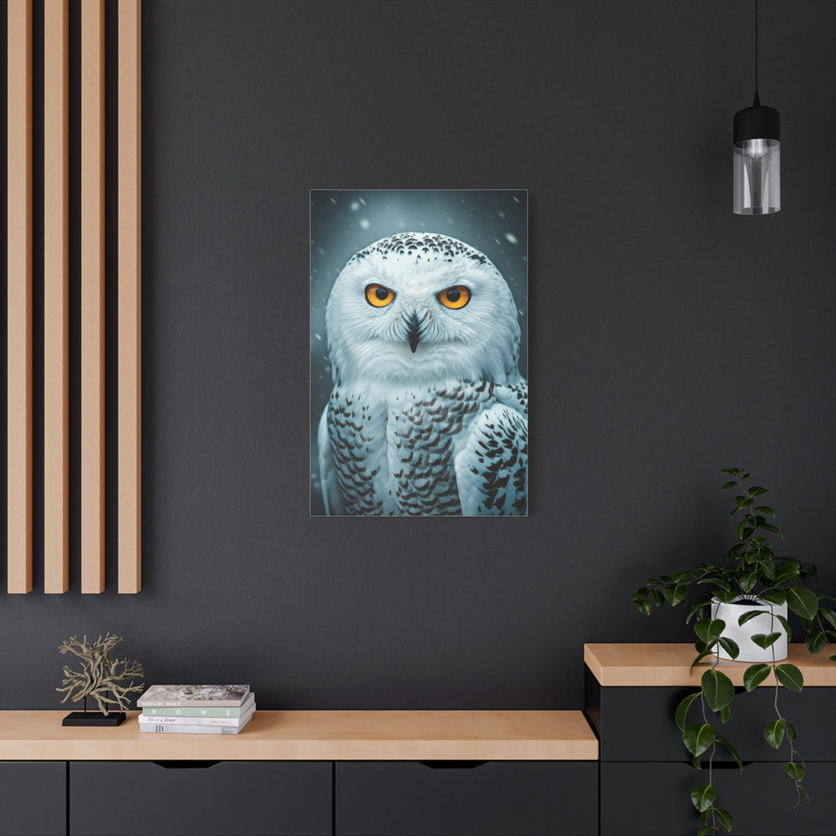 Snowy Owl with Golden Eyes Wall Art & Canvas Prints