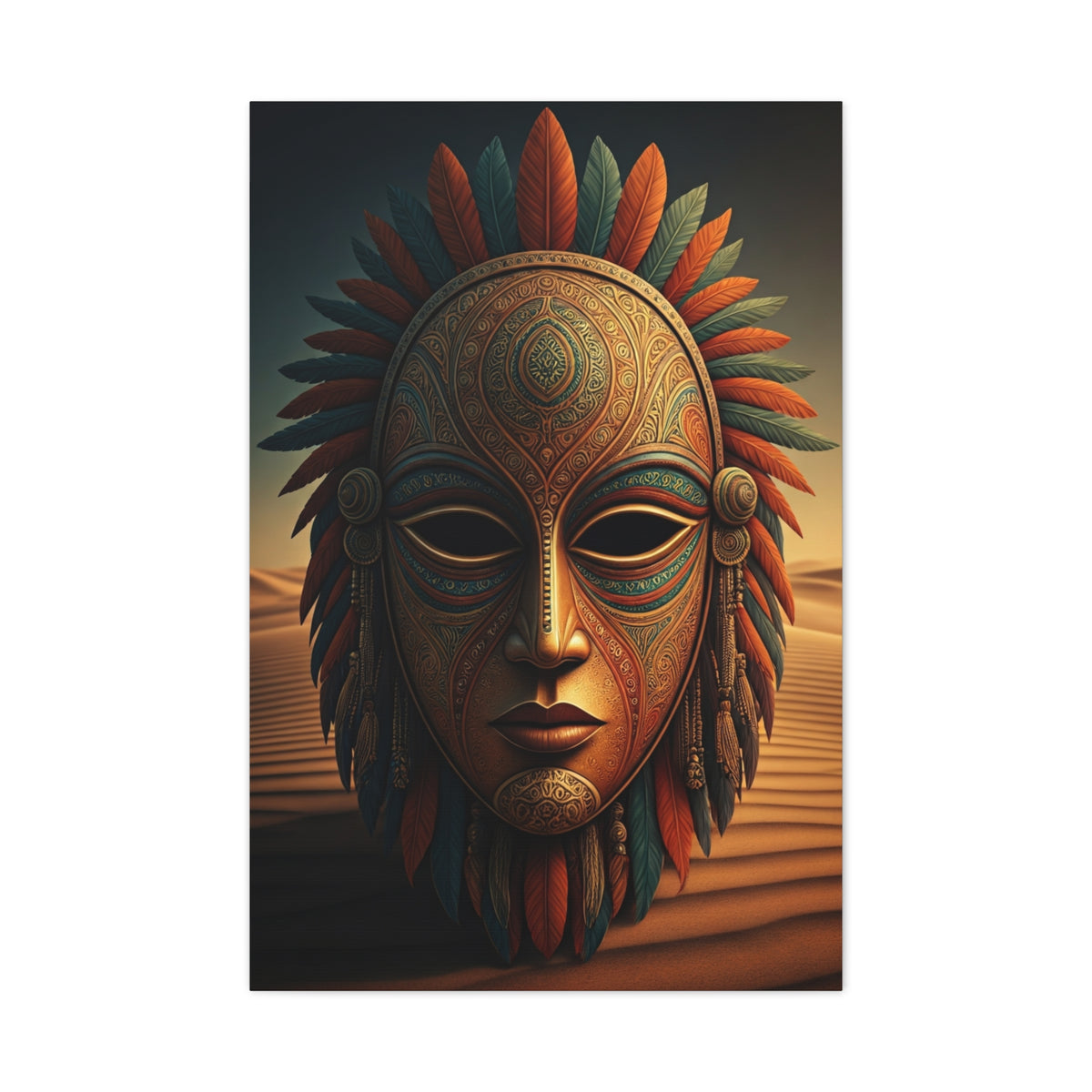 Sacred Tribal Mask Wall Art & Canvas Prints