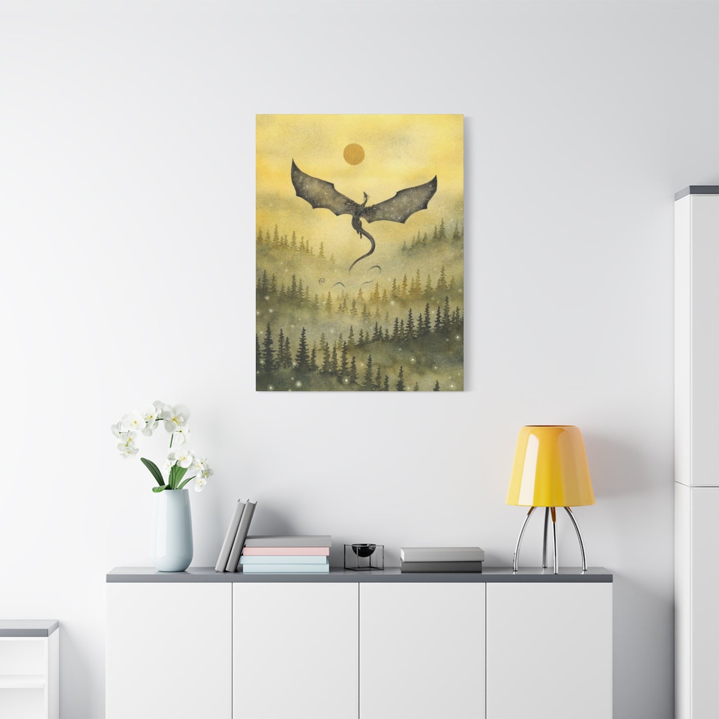 Dragon in Forest Wall Art & Canvas Prints