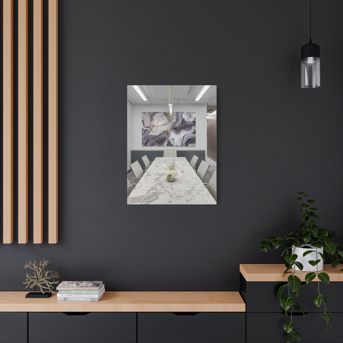 Mineral Stone Inspired Law Office Conference Wall Art & Canvas Print