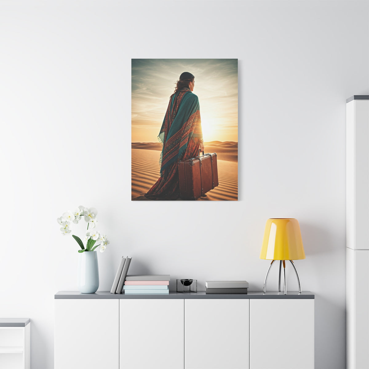 Desert Journey at Golden Hour – Wall Art & Canvas Prints