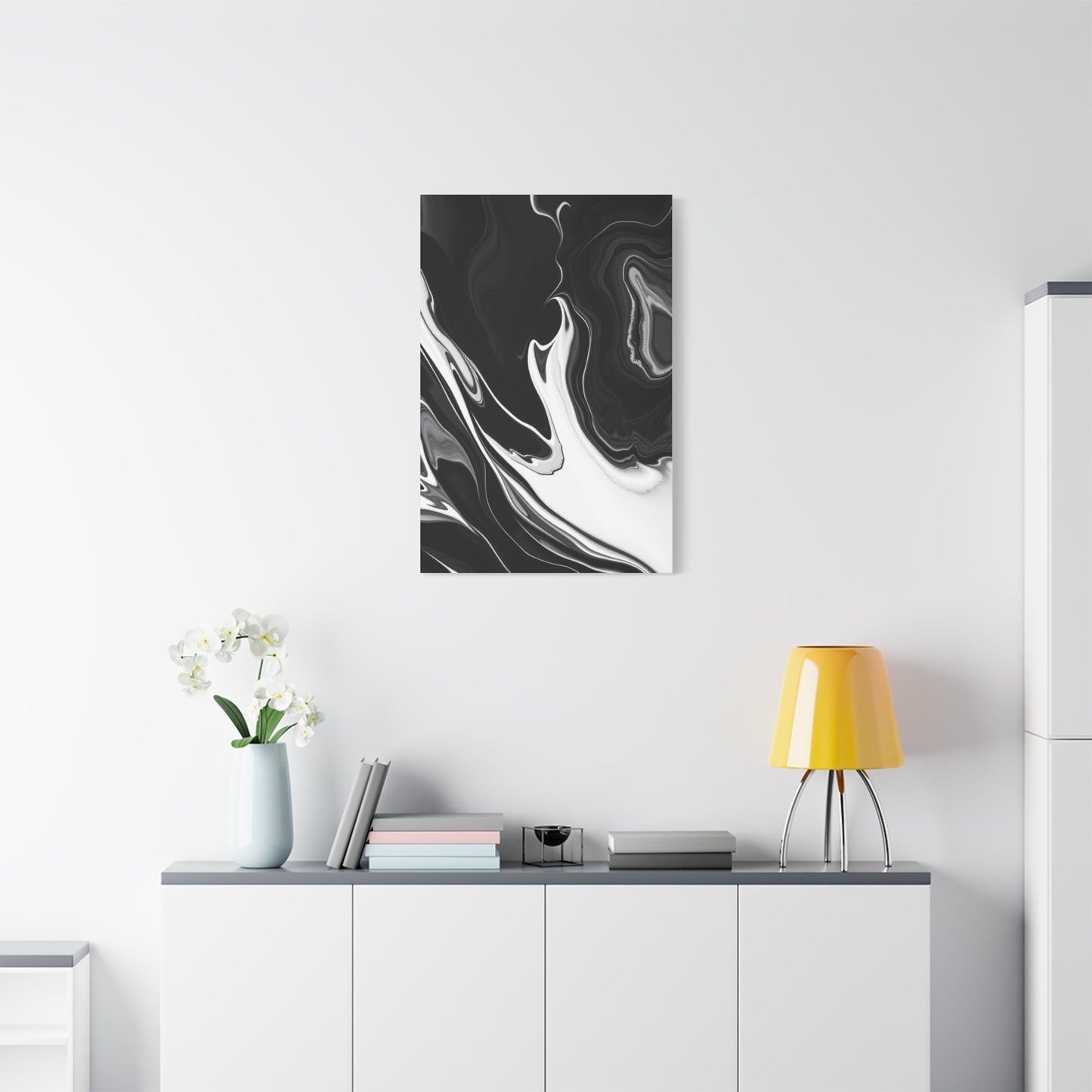 Black and White Abstract Art Luxury Canvas Wall Art & Canvas Print