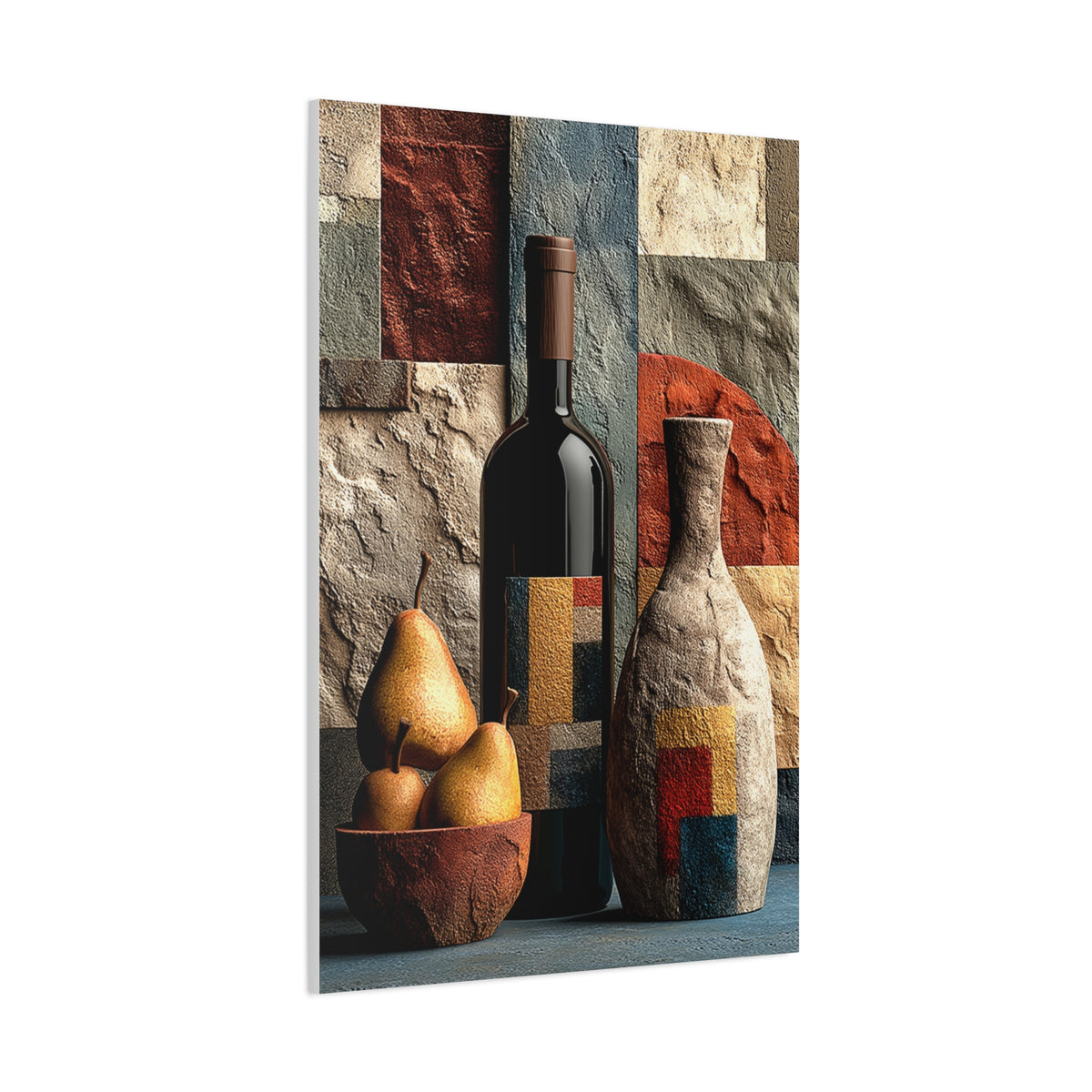 Contemporary Abstract Wine Still Life Wall Art & Canvas Print