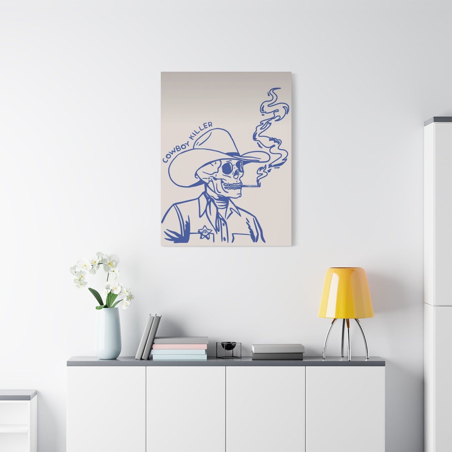 Cowboy Killer Sketch Wall Art & Canvas Prints