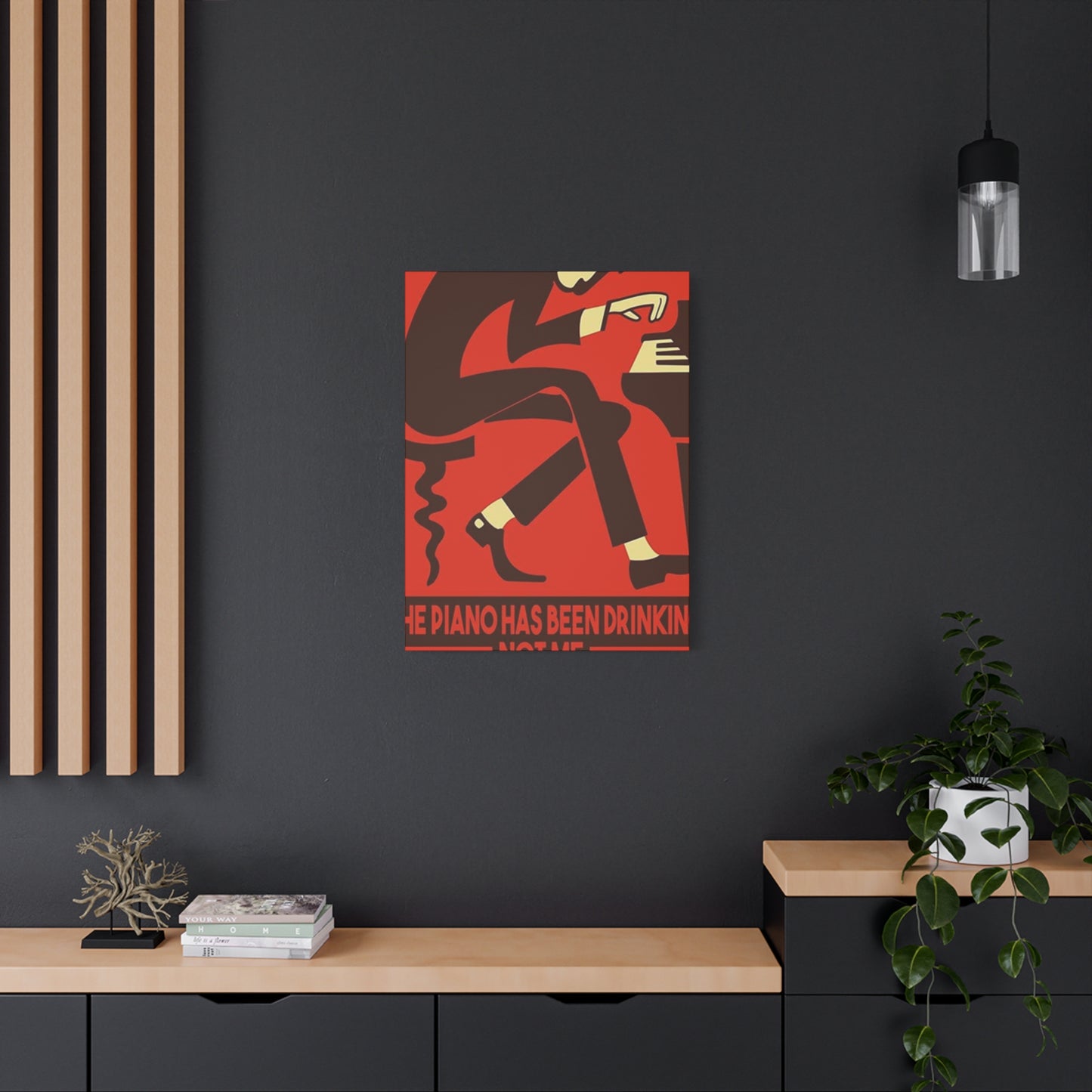 Drinking Piano Poster Wall Art & Canvas Prints