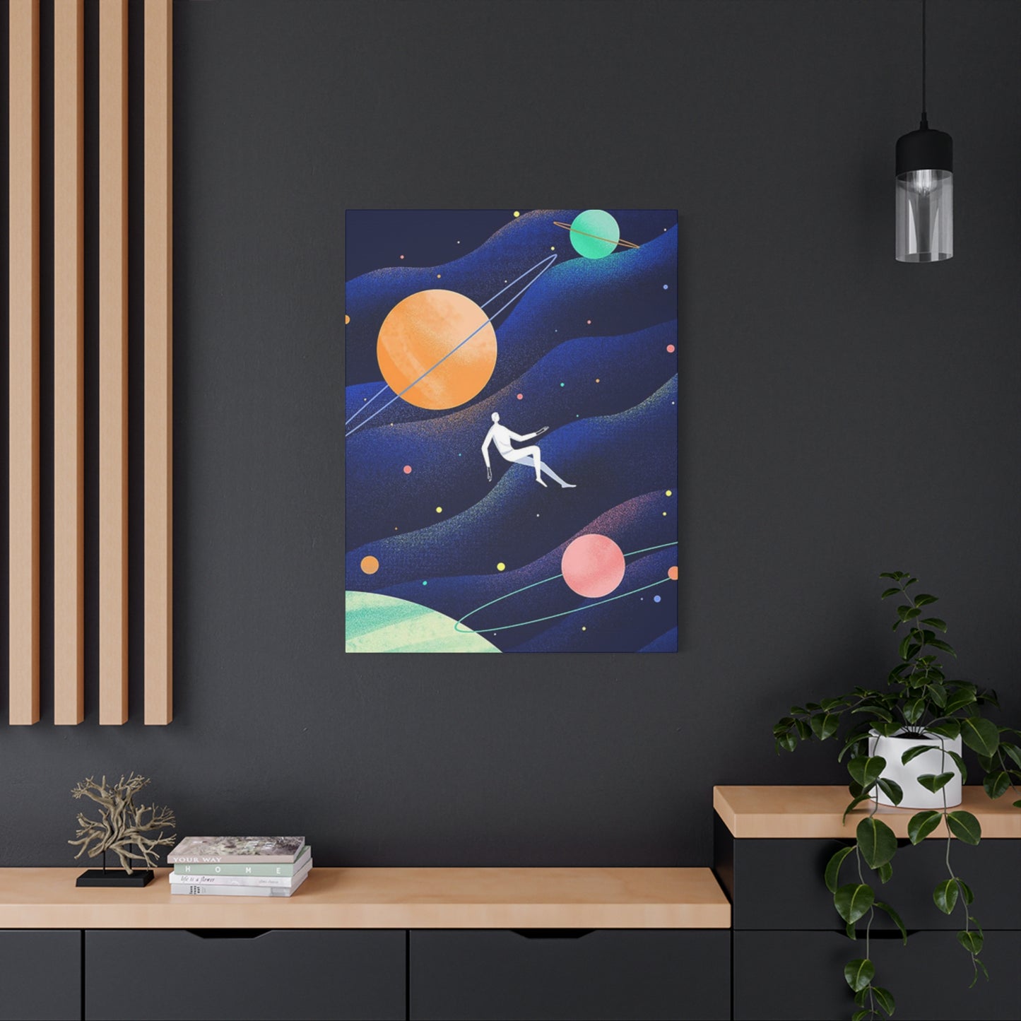 Human Floating In Space Poster Wall Art & Canvas Prints