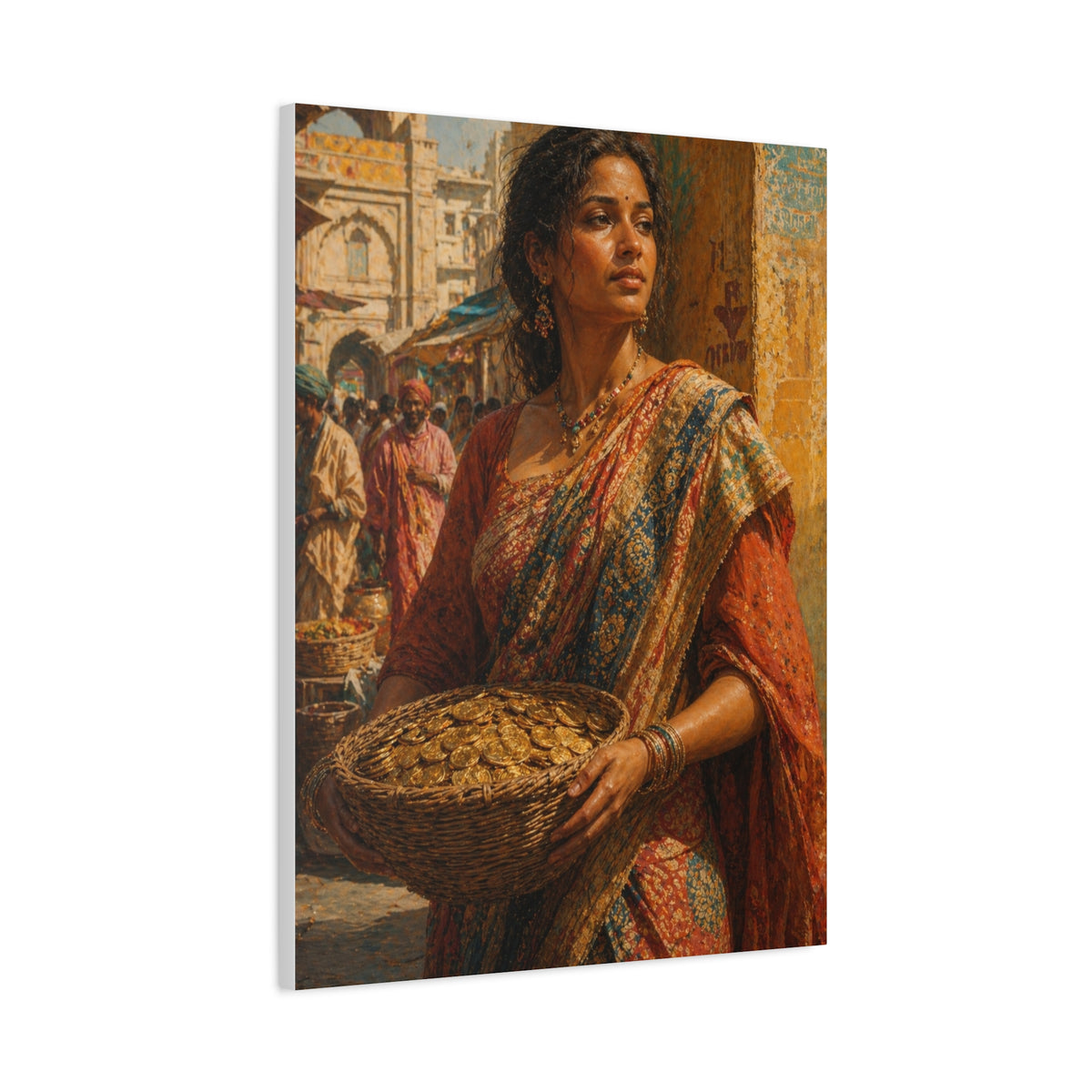 Market Day Cultural Portrait Wall Art & Canvas Print