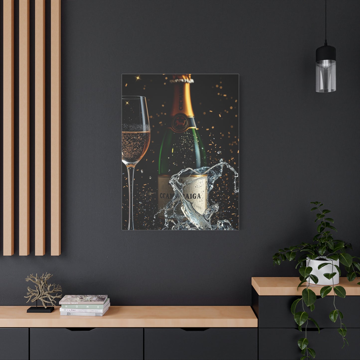 Champagne Art Supreme Canvas Wall Art & Canvas Print
