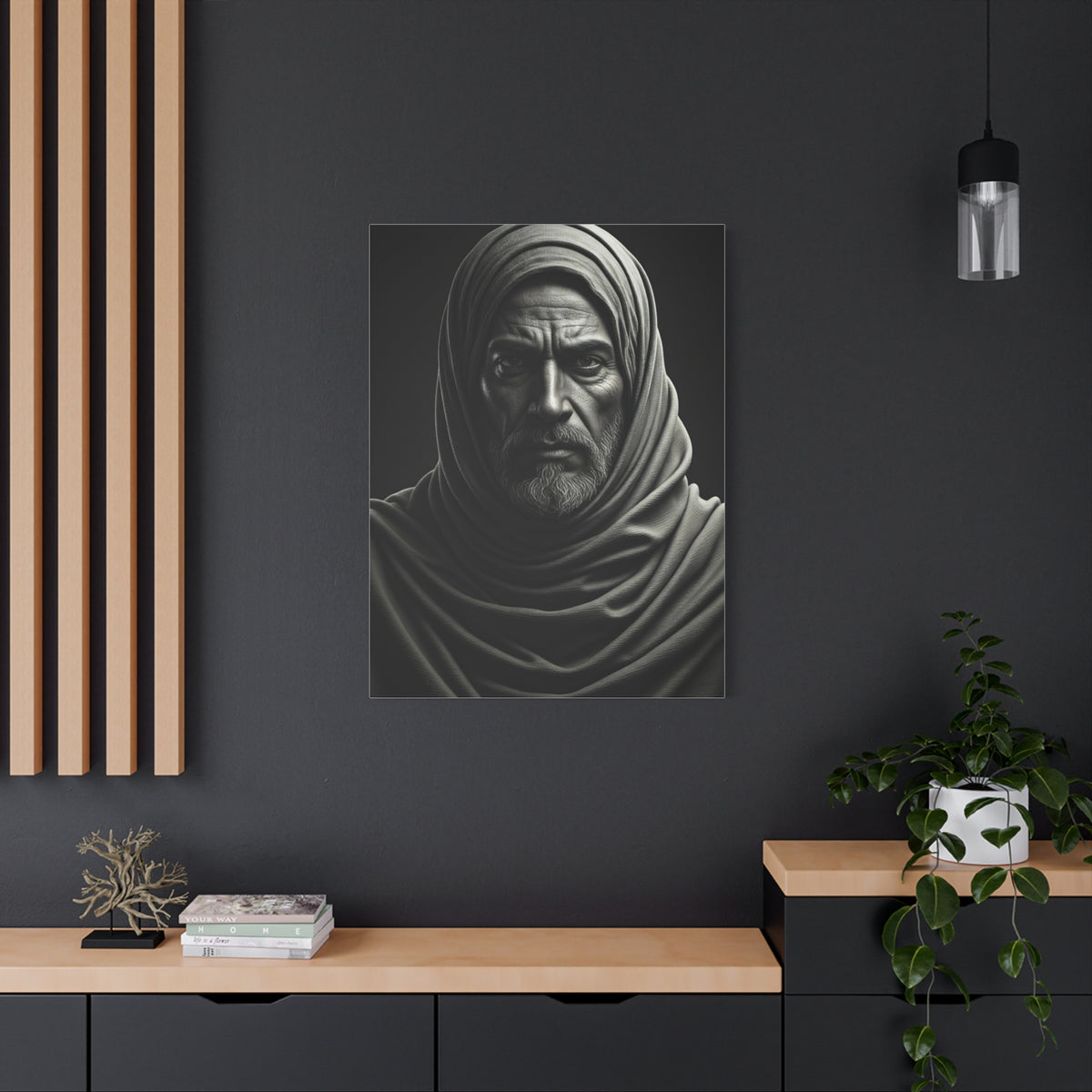Silent Strength Black & White Elder Portrait Wall Art & Canvas Prints