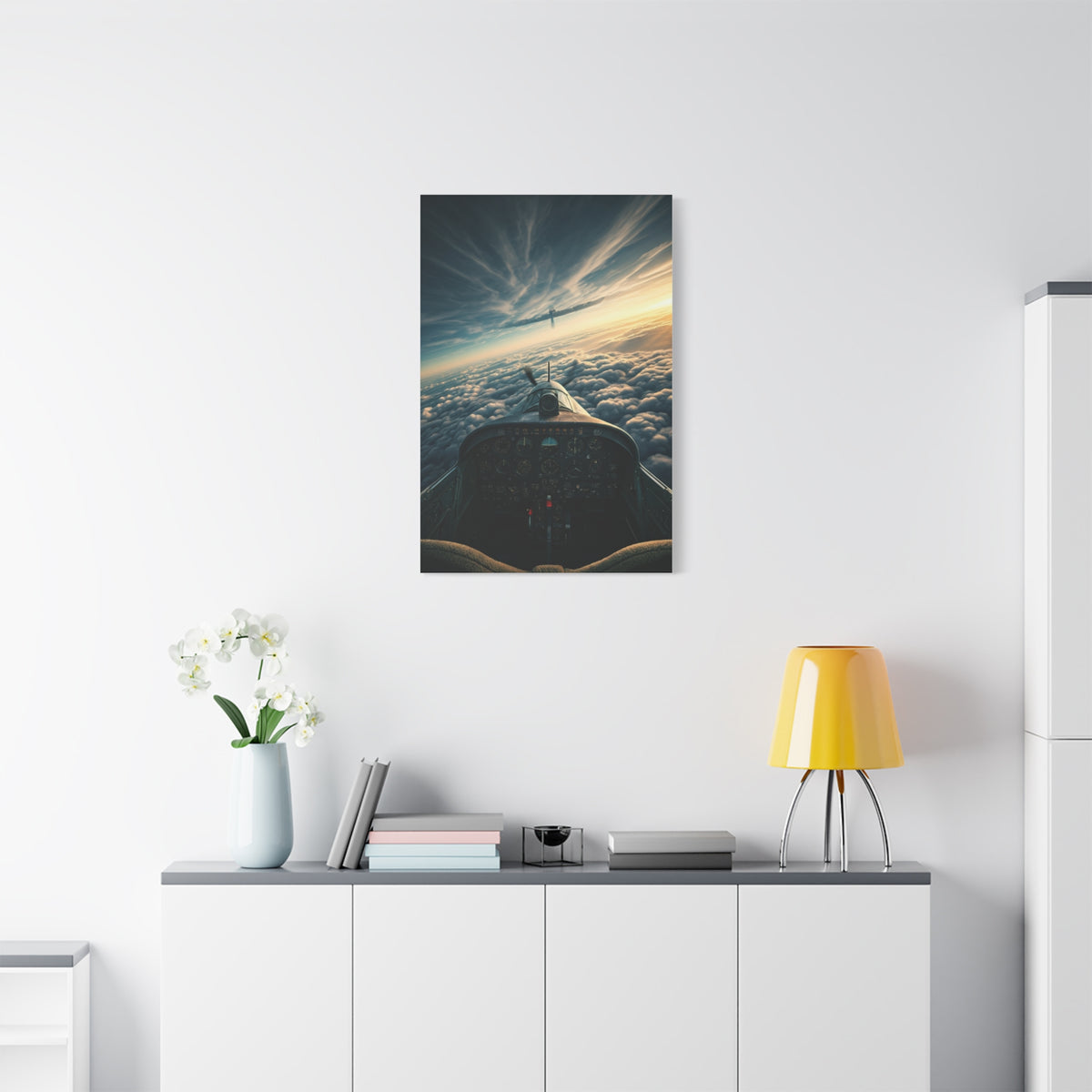 Pilot’s View Above the Cloud Sea Wall Art & Canvas Prints