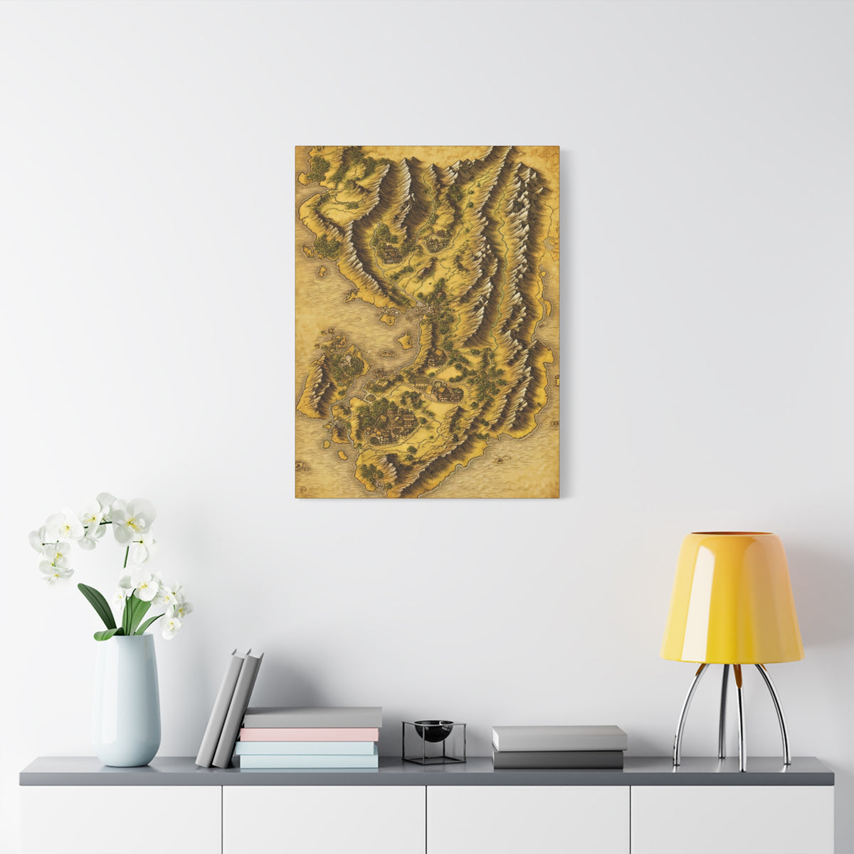 Ancient Realm Map Wall Art & Canvas Prints