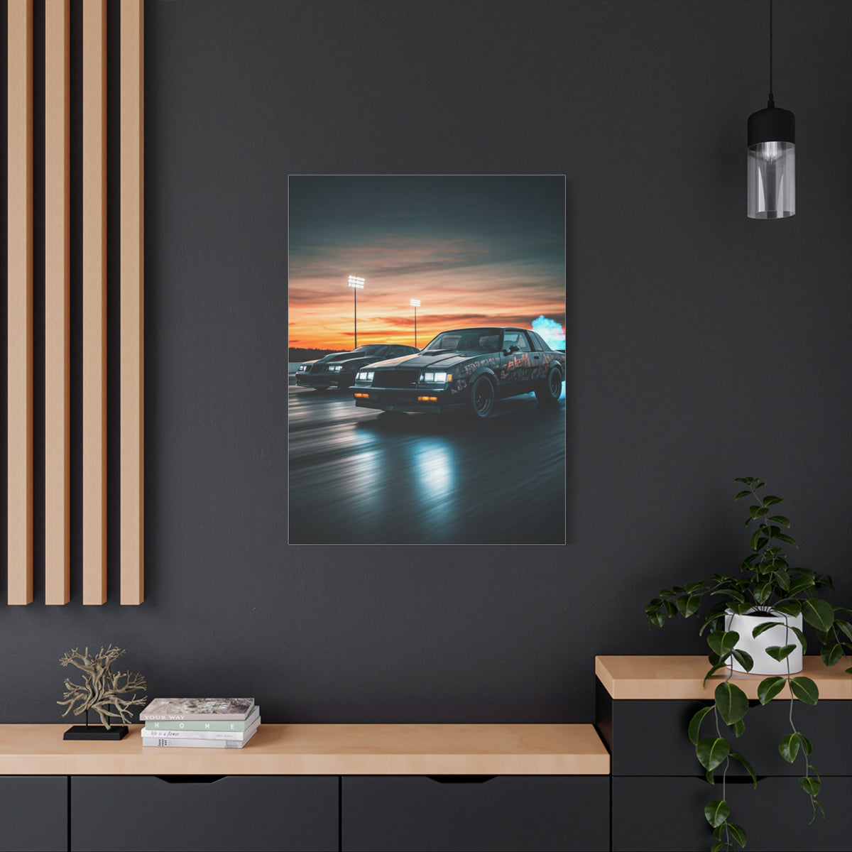 Turbo G Body Chase Under Stadium Lights Wall Art & Canvas Prints