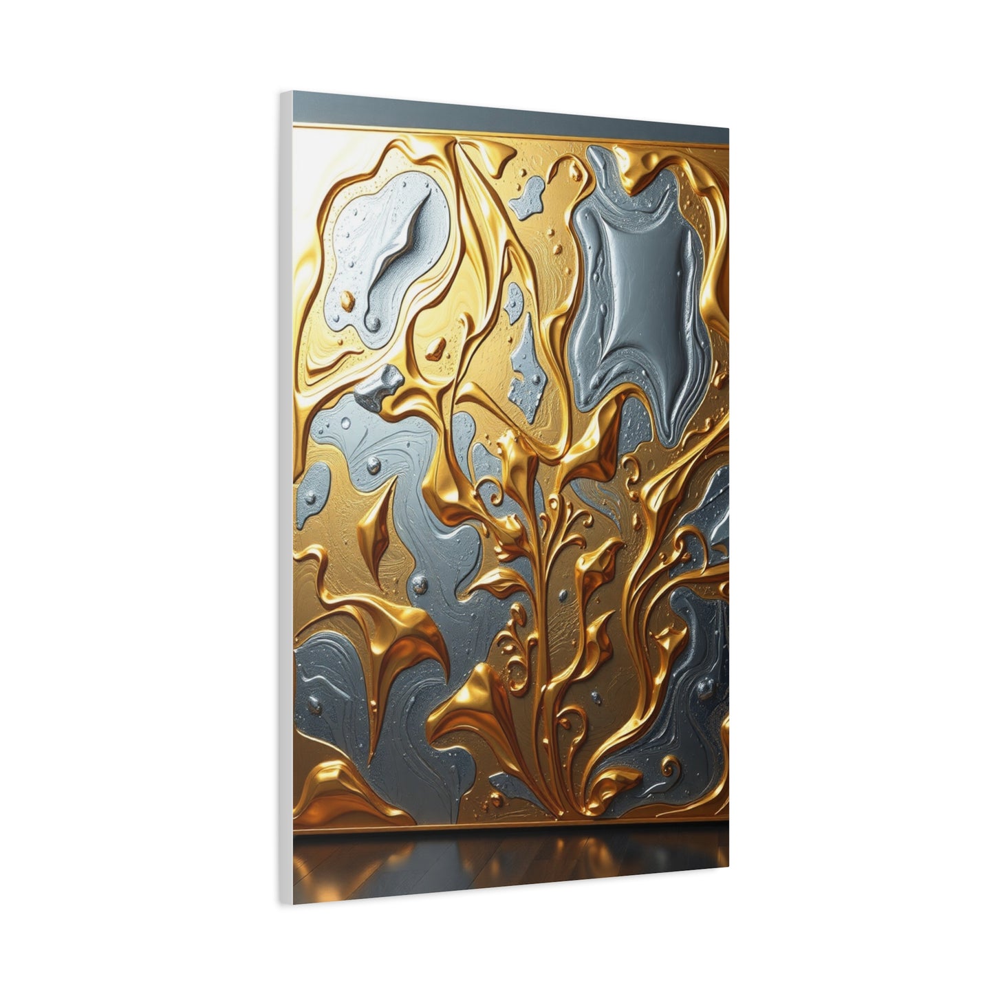 Elite Gold & Silver Canvas Art Vision Wall Art & Canvas Print