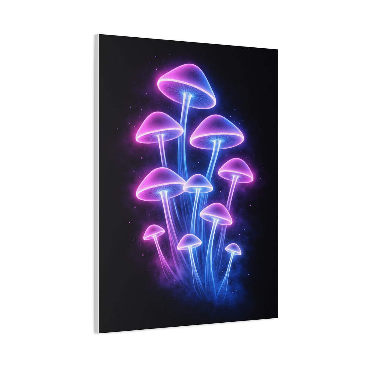 Magic Mushroom LED Art Aesthetic Wall Art & Canvas Print