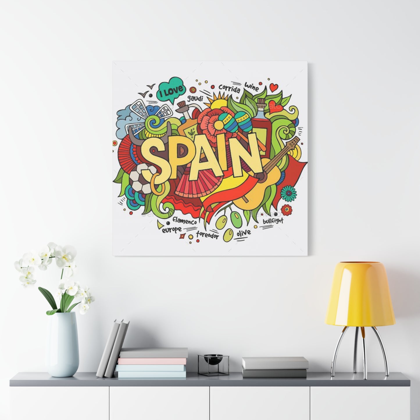 Spain Graffiti Wall Art & Canvas Prints
